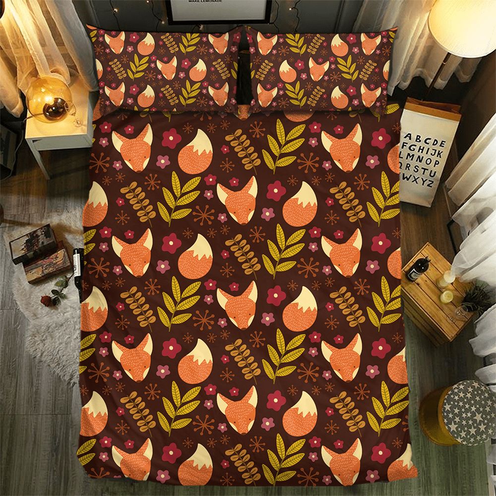 Fox Collection 3D Customized Duvet Cover Bedding Set