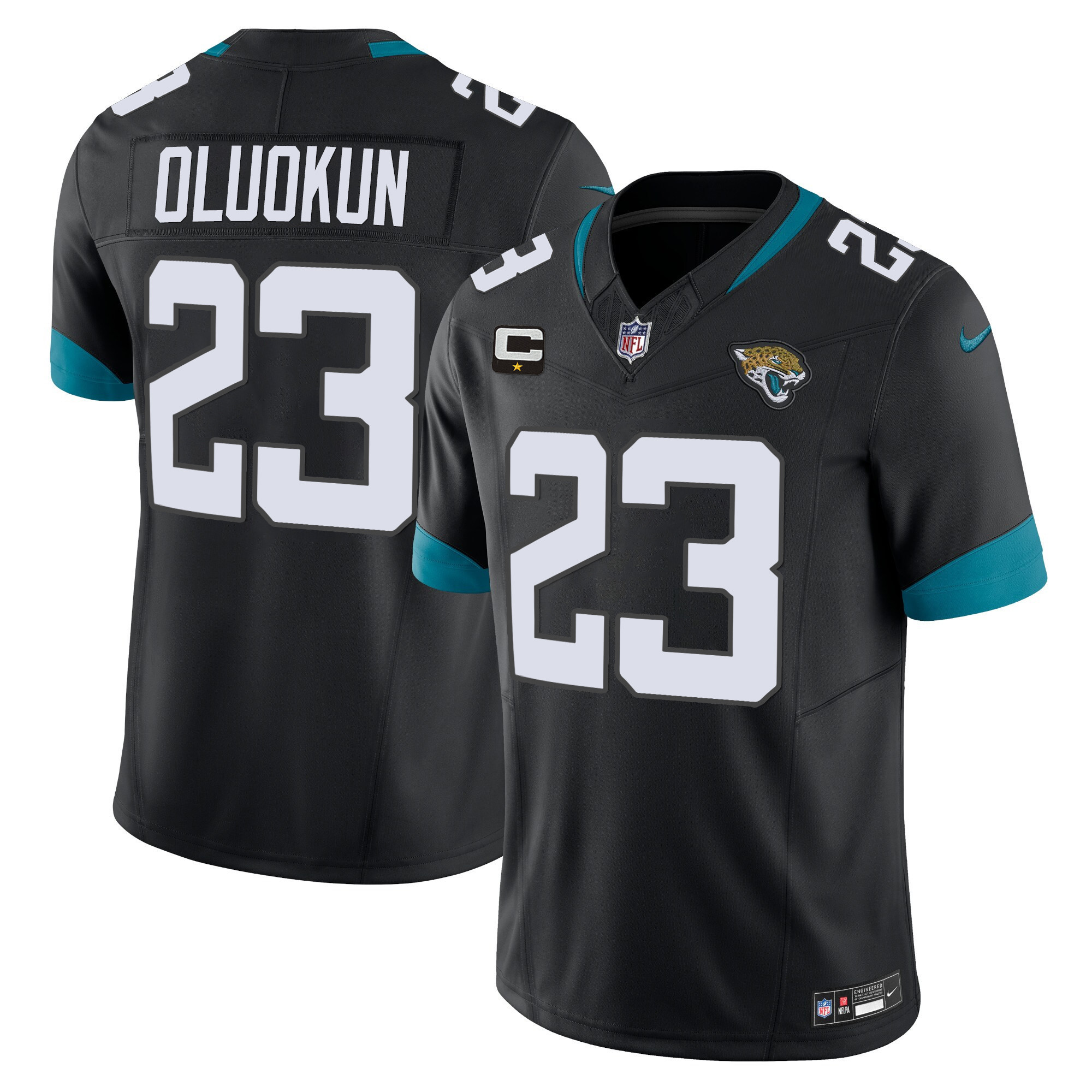 Foyesade Oluokun Men's Jacksonville Jaguars Vapor Limited Black Jersey - All Stitched