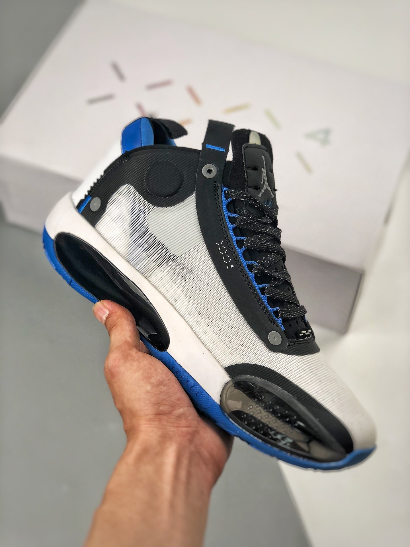 Fragment x Air Jordan 34 White/Royal Blue On Sale