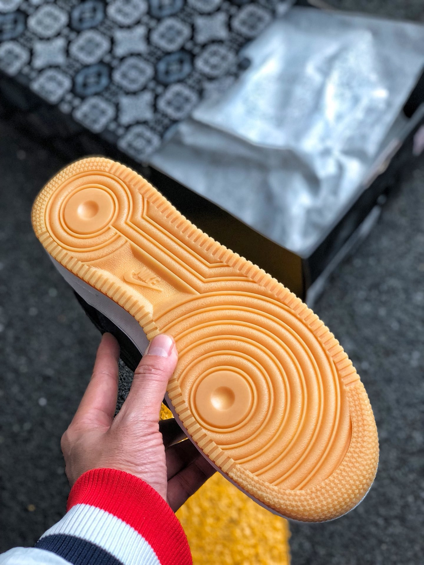 Fragment x CLOT x Nike Air Force 1 Low Black/University Red/White For Sale