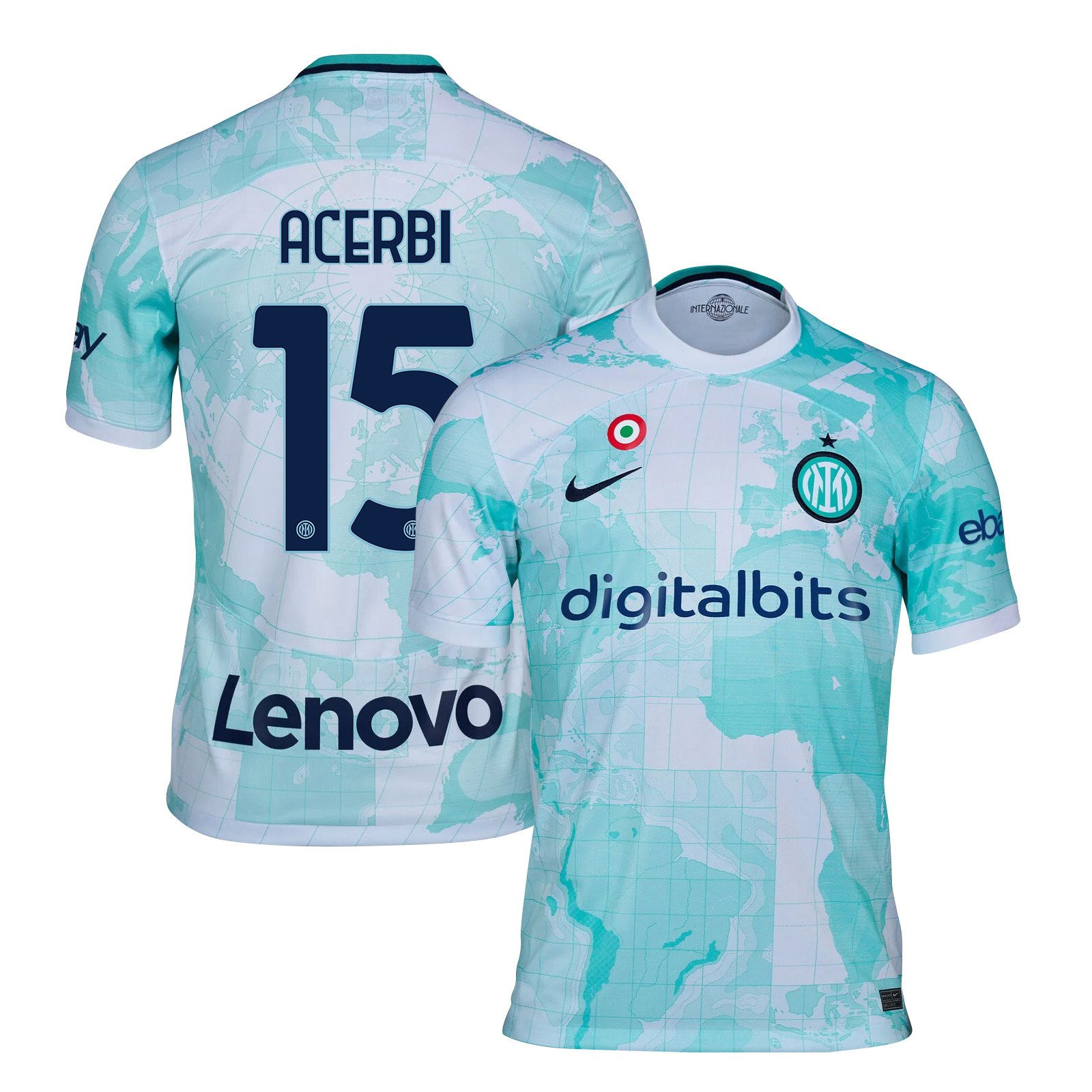 Francesco Acerbi 15 Inter Milan 2022/23 Away Men Jersey – Light Green