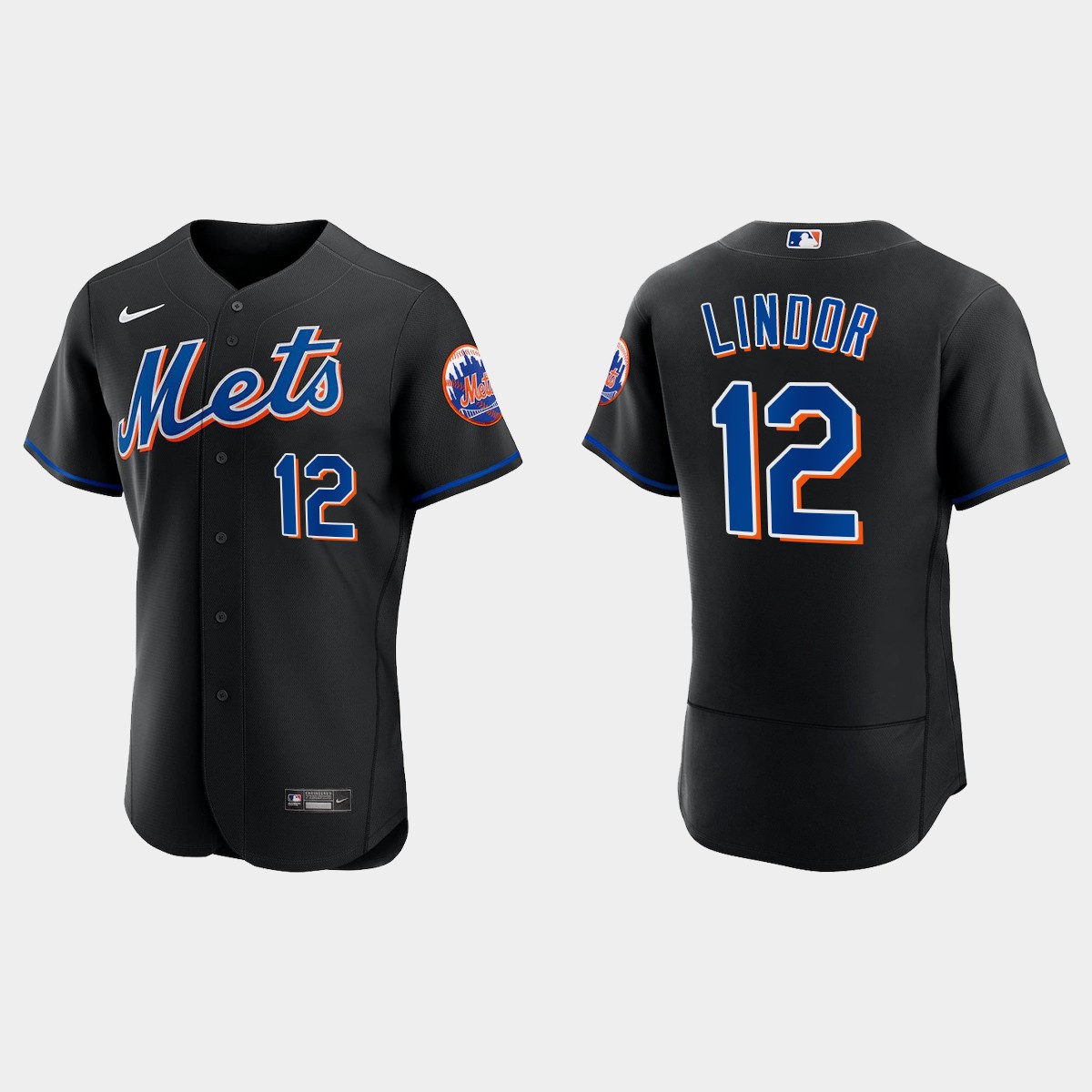 Francisco Lindor New York Mets 2022 Alternate Jersey - Black