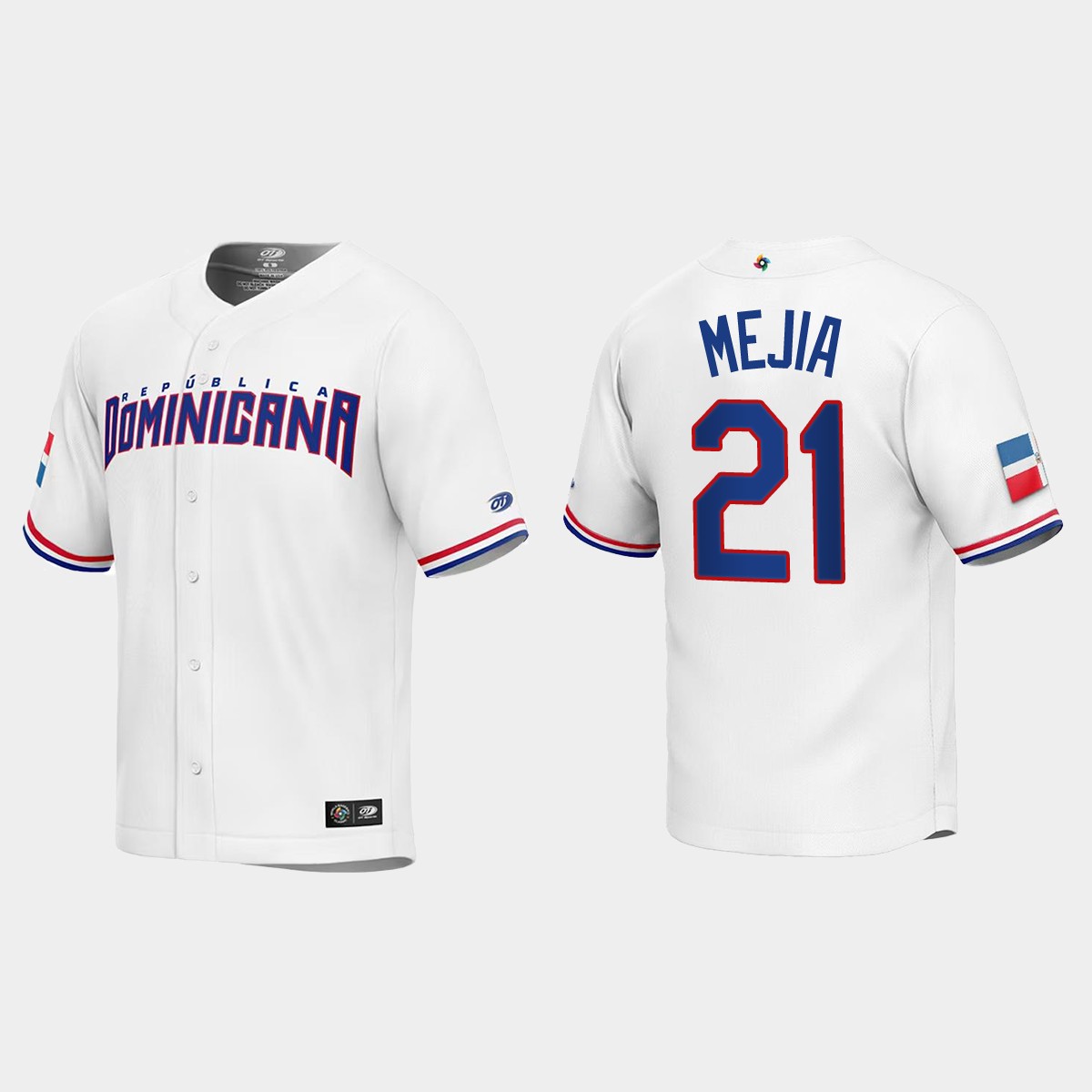 Francisco Mejia Dominican Republic 2023 World Classic Jersey - White