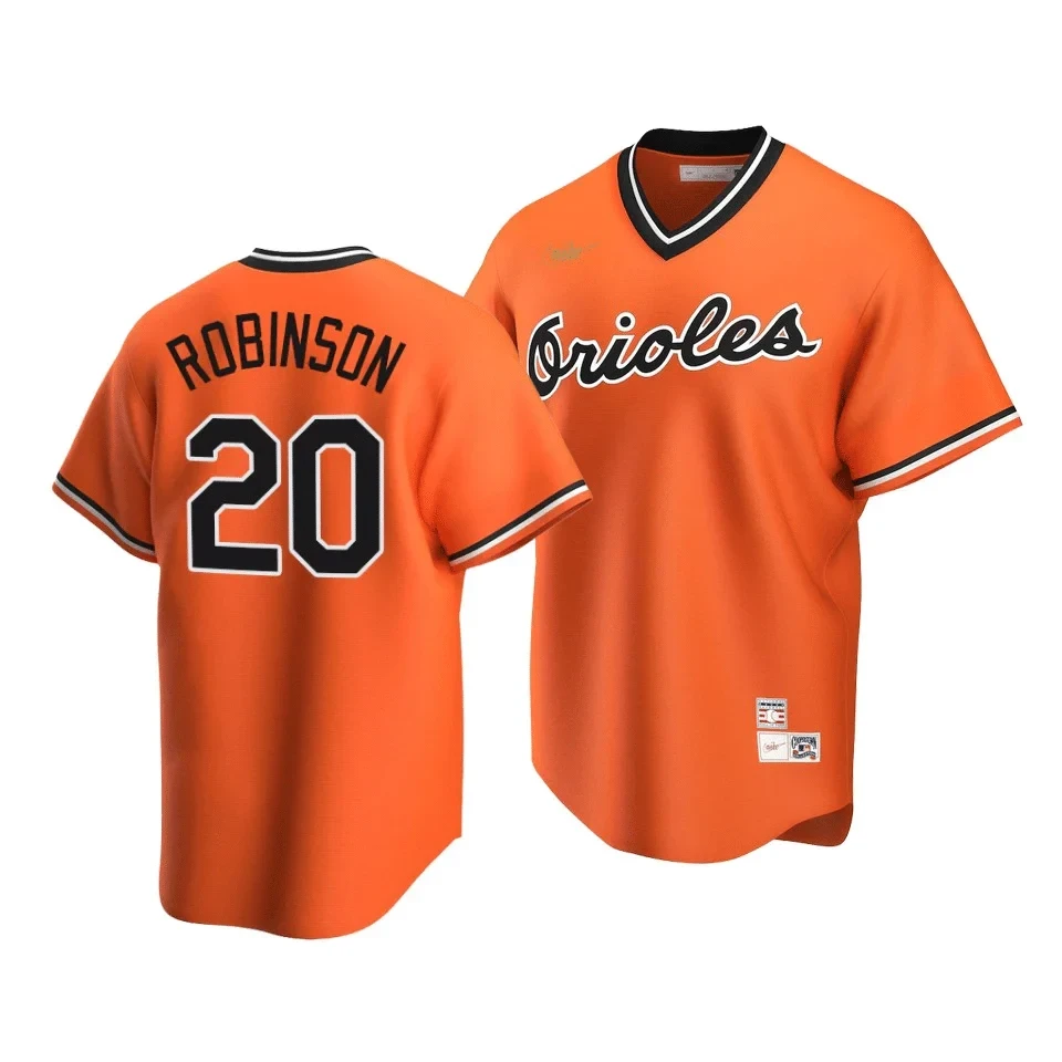 Frank Robinson Baltimore Orioles Orange Cool Base Jersey - All Stitched