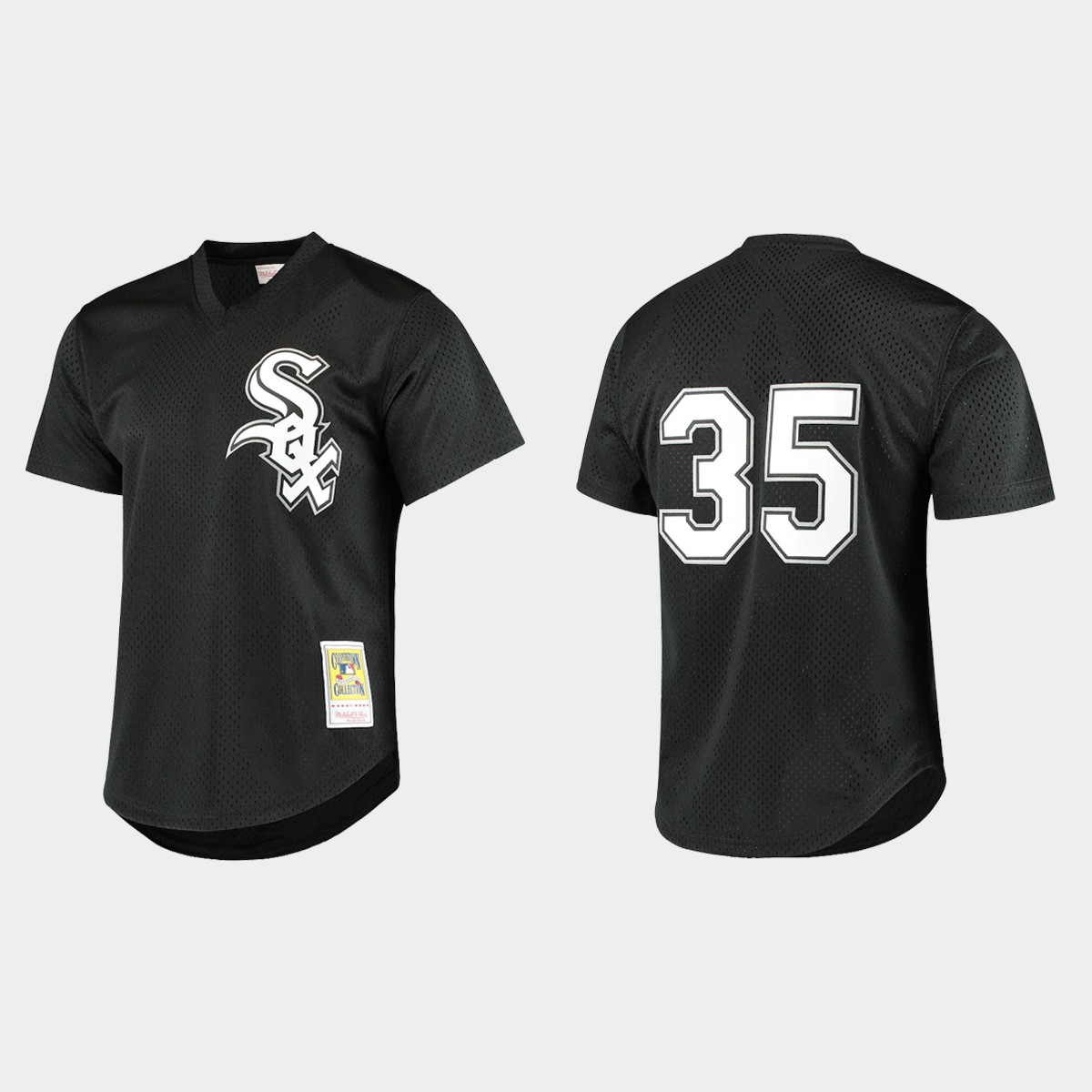 Frank Thomas Chicago White Sox Cooperstown Collection Mesh Batting Practice Jersey - Black