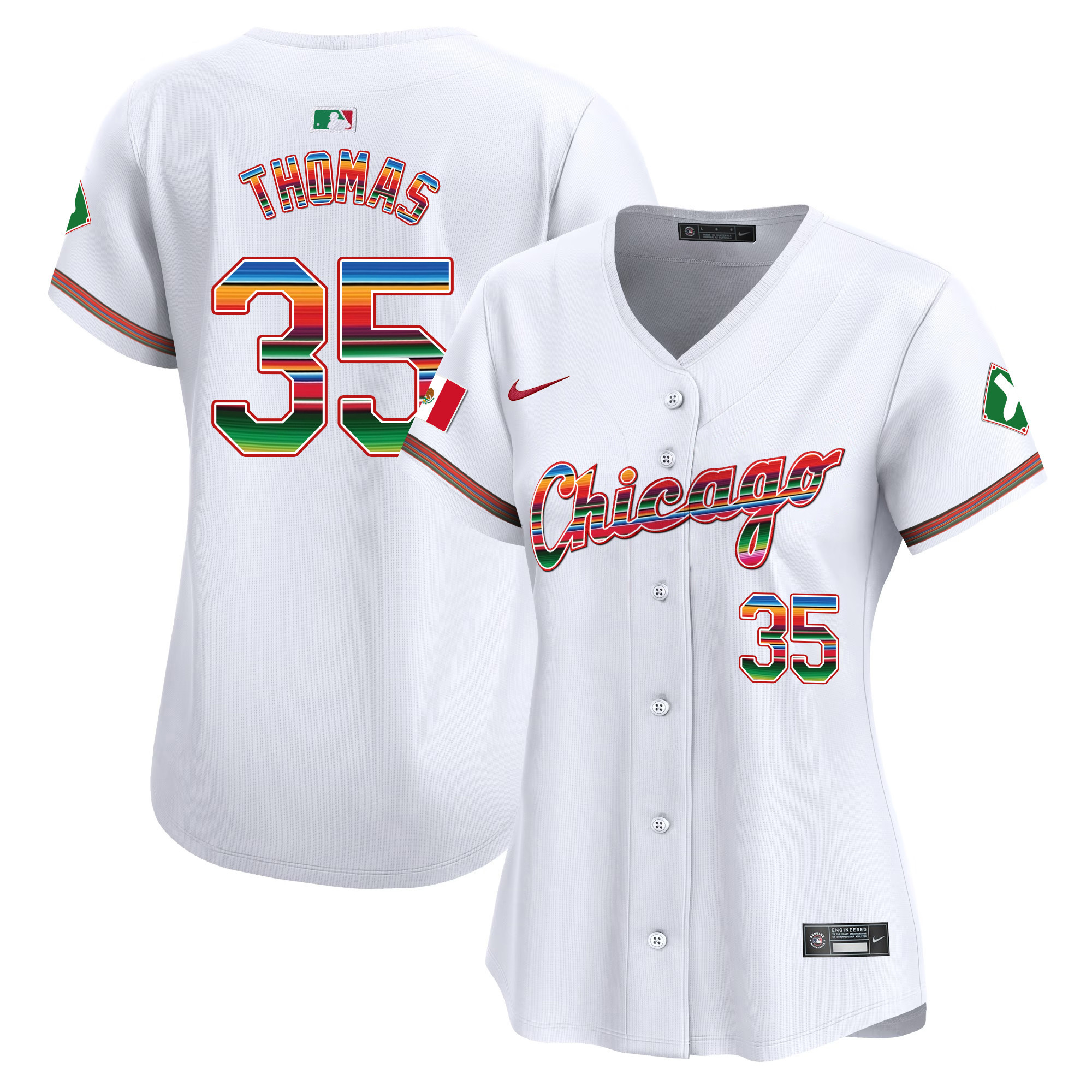 Frank Thomas Women's Chicago White Sox Mexico Vapor Premier Limited V3 Jersey - All Stitched