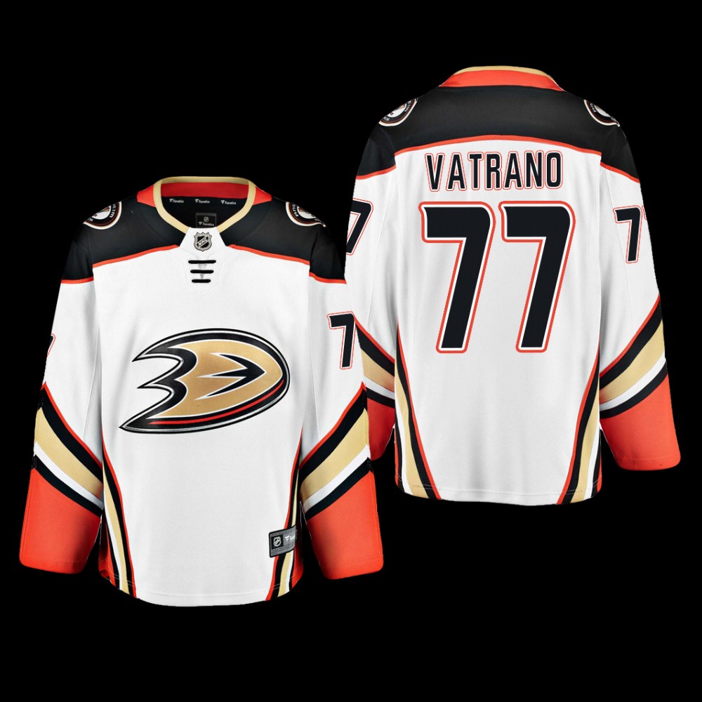 Frank Vatrano #77 Anaheim Ducks Away White Breakaway Player Jersey