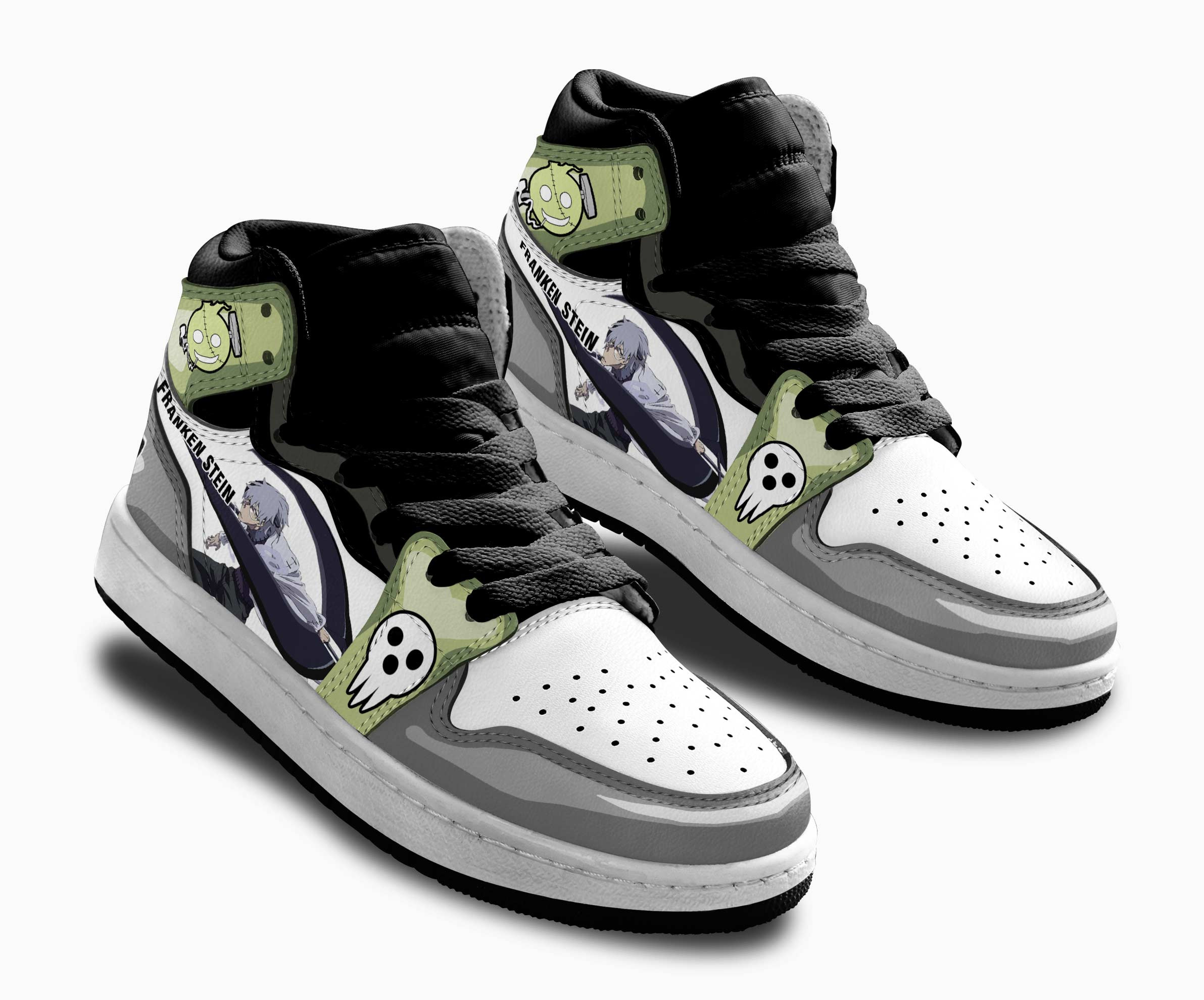 Franken Stein Kids Sneakers Custom Soul Eater Anime Shoes For Kids