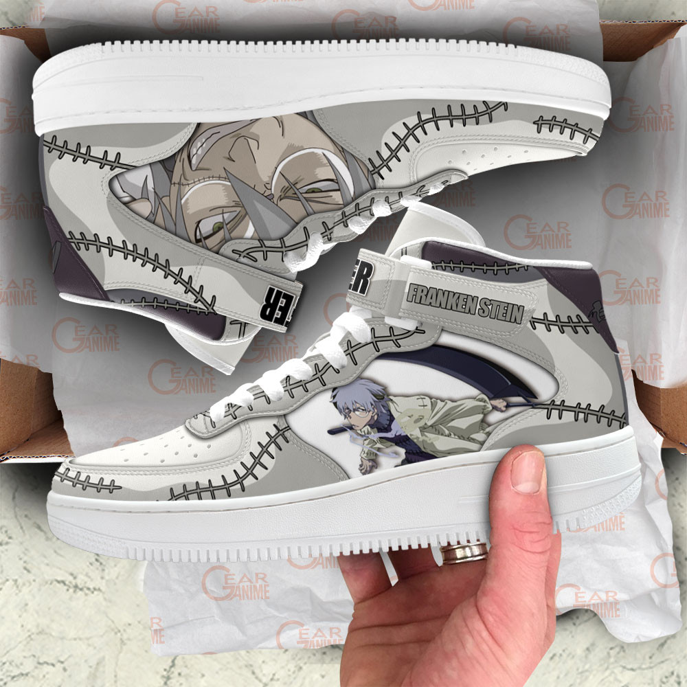 Franken Stein Sneakers Air Mid Custom Soul Eater Anime Shoes