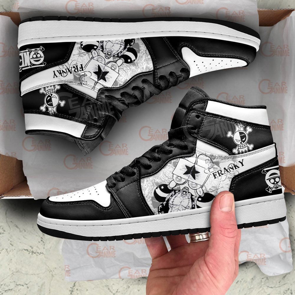 Franky JD1s Sneakers One Piece Shoes Manga Style, Air Jordan Hightop