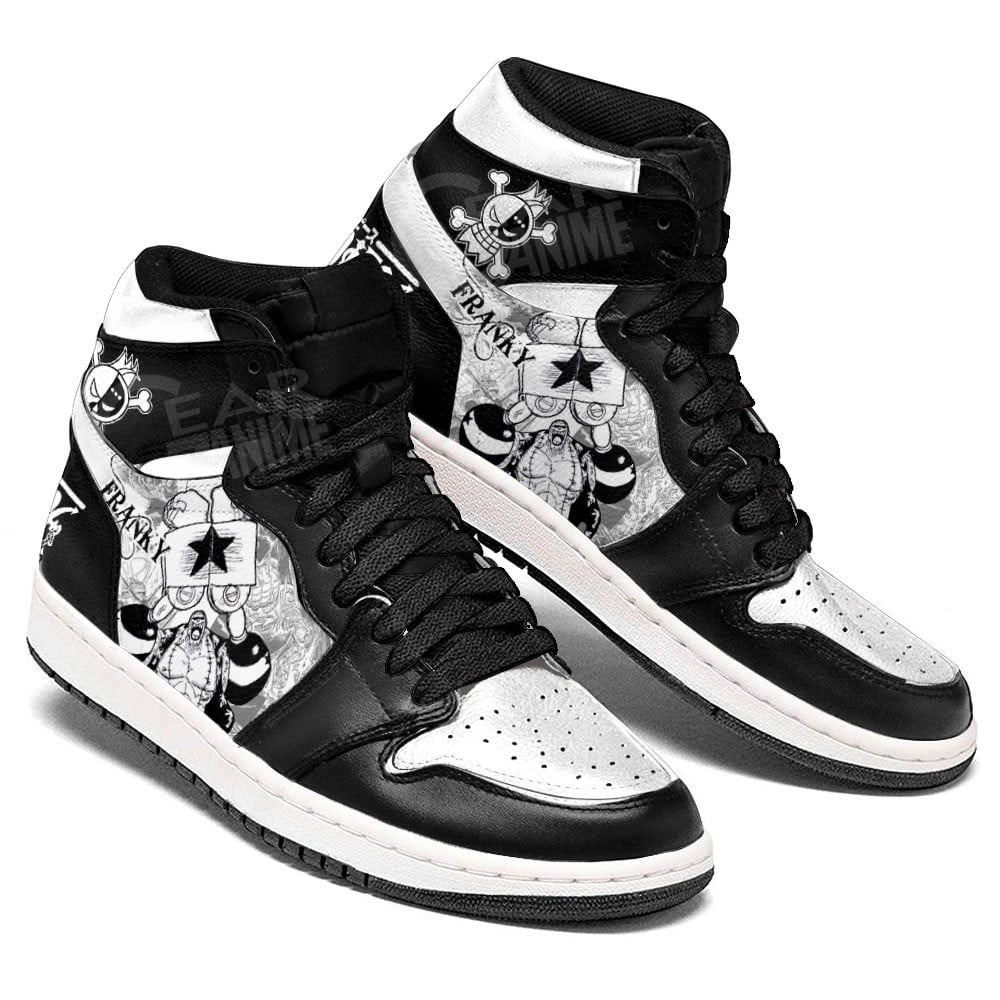 Franky JD1s Sneakers One Piece Shoes Manga Style, Air Jordan Hightop