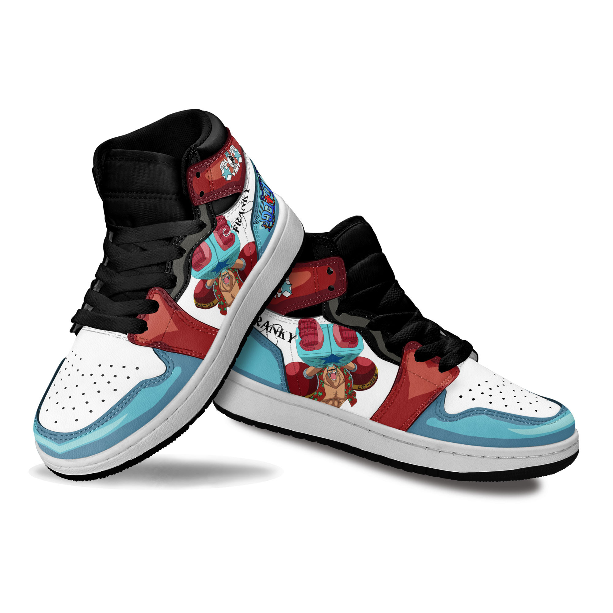 Franky Kids Sneakers Custom One Piece Anime Shoes For Kids