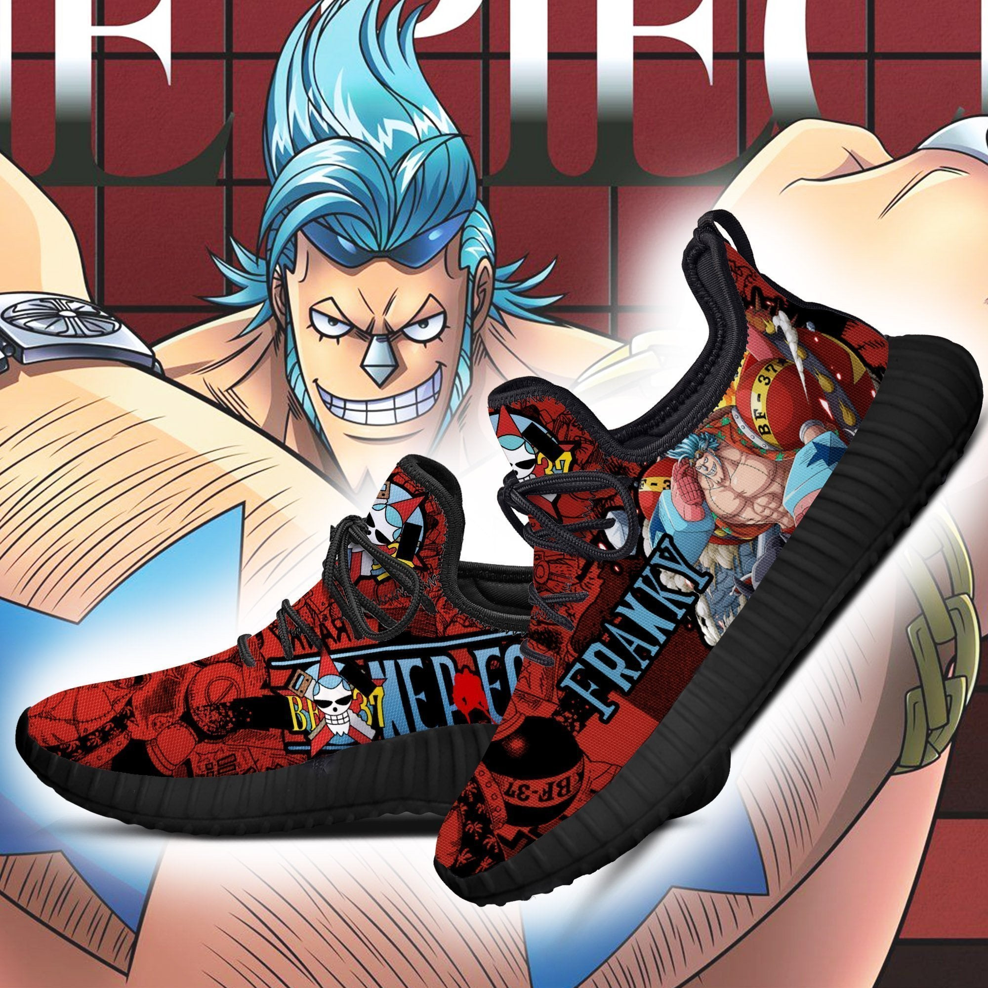 Franky Reze Shoes One Piece Anime Shoes Fan Gift Idea