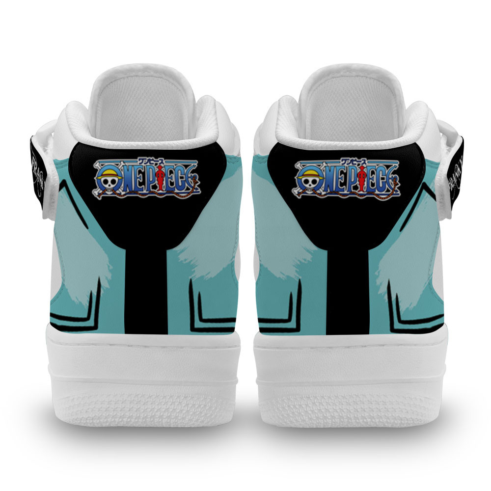 Franky Sneakers Air Mid One Piece Custom Anime Shoes
