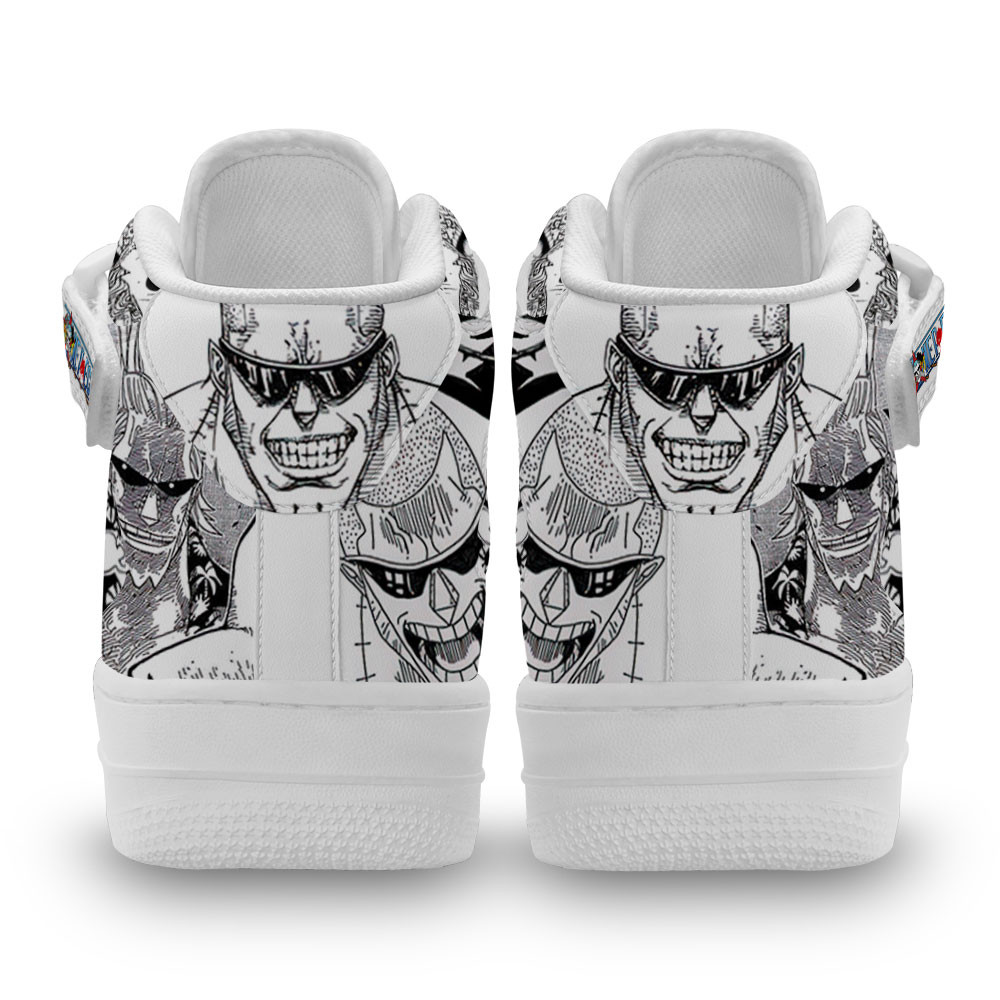 Franky Sneakers Air Mid One Piece Custom Anime Shoes Mix Manga