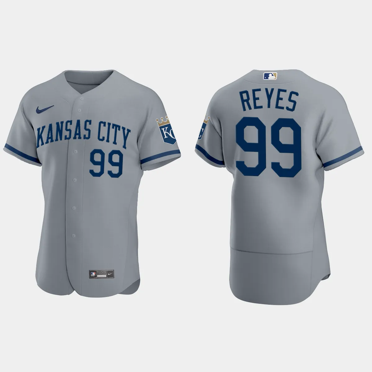 Franmil Reyes Kansas City Royals Jersey - Gray