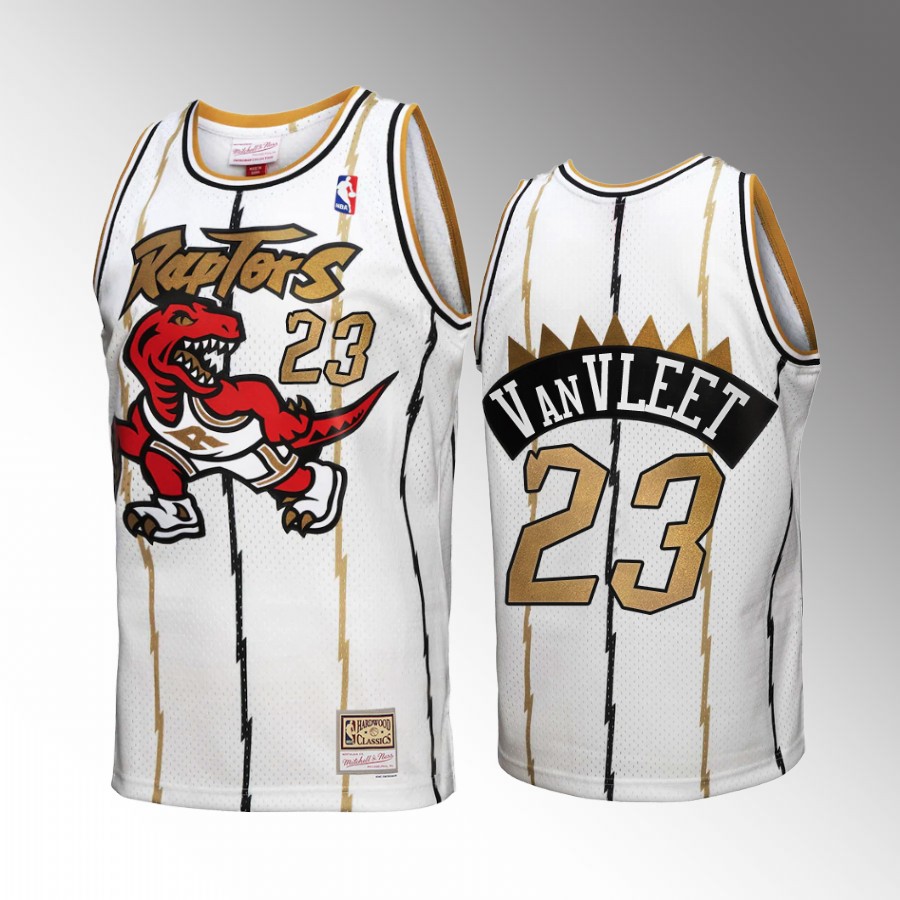 Fred VanVleet #23 Toronto Raptors Reload 3.0 White Hardwood Classics Jersey