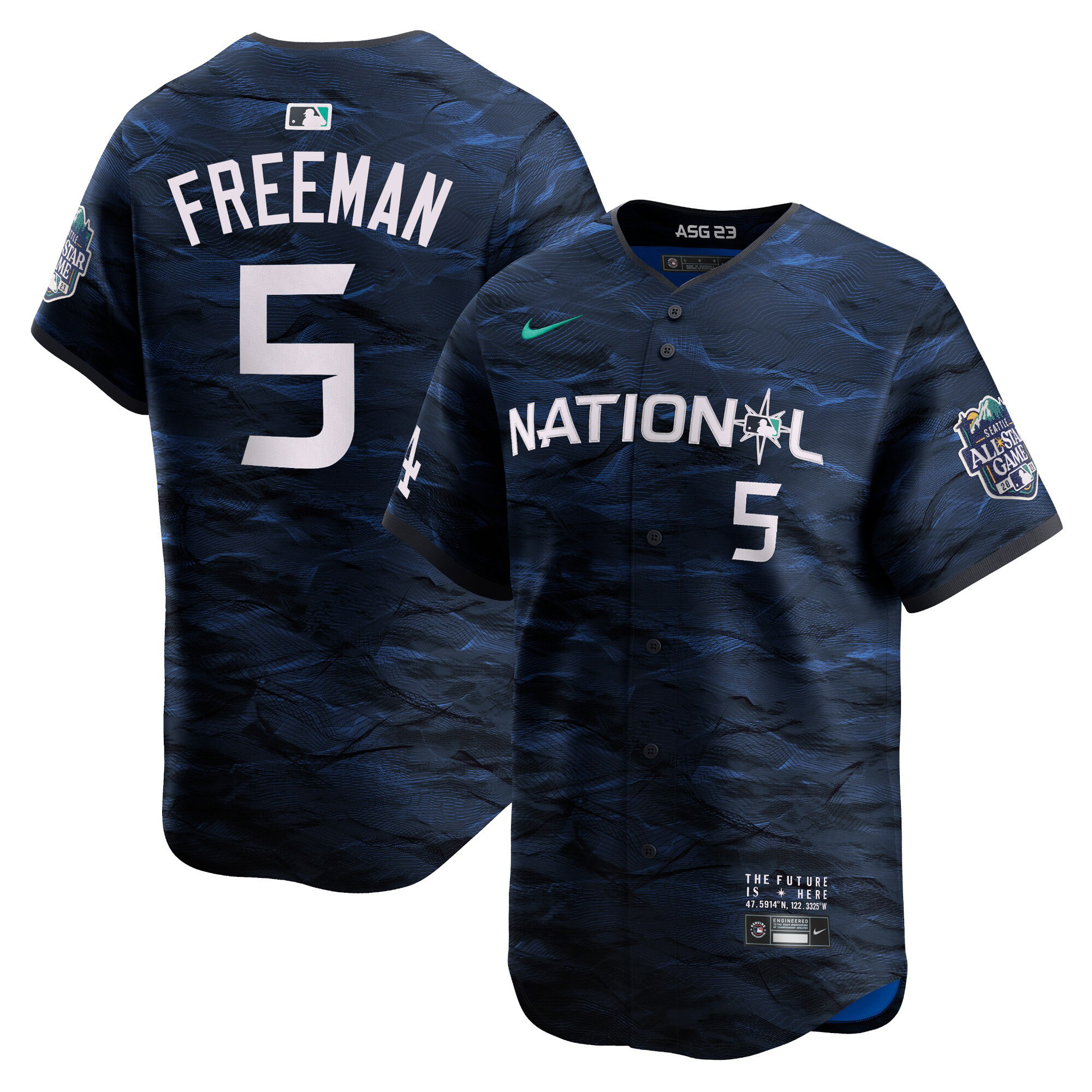 Freddie Freeman Men's National League 2023 All-Star Game Royal Cool Base Jersey - All Stitched