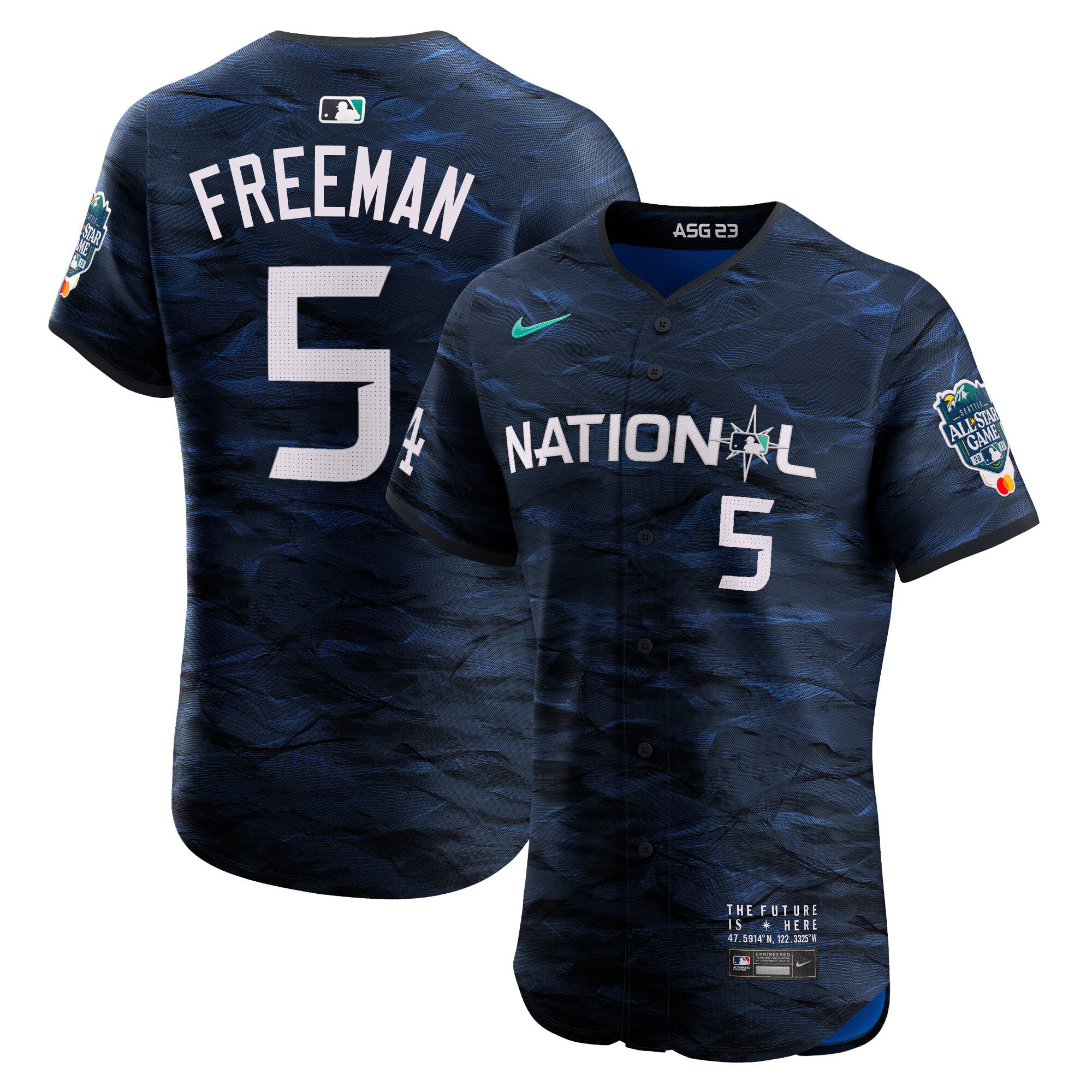 Freddie Freeman Men's National League 2023 All-Star Game Royal Flex Base Jersey - All Stitched