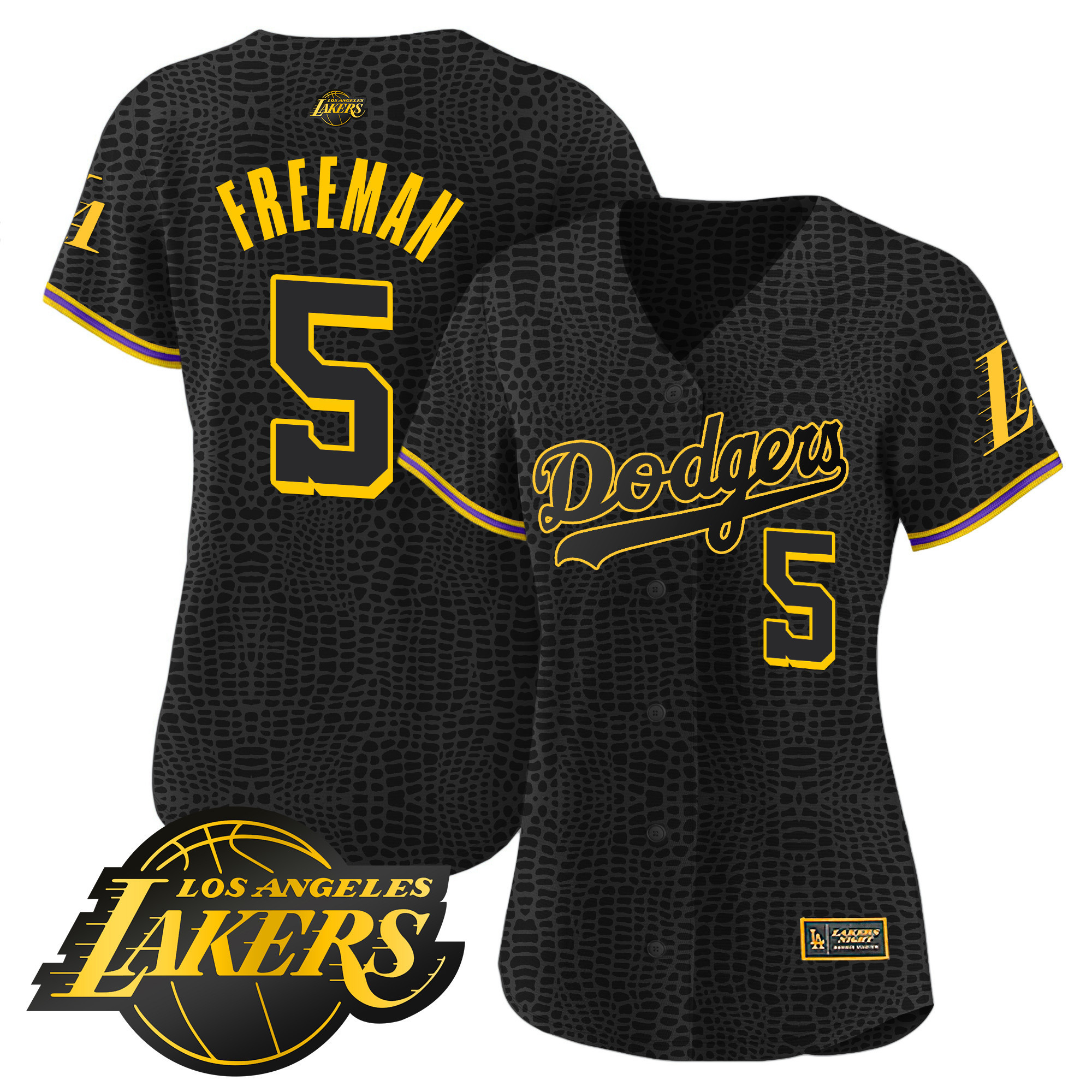 Freddie Freeman Women's Los Angeles Dodgers Cool Base Mamba Jersey - All Stitched