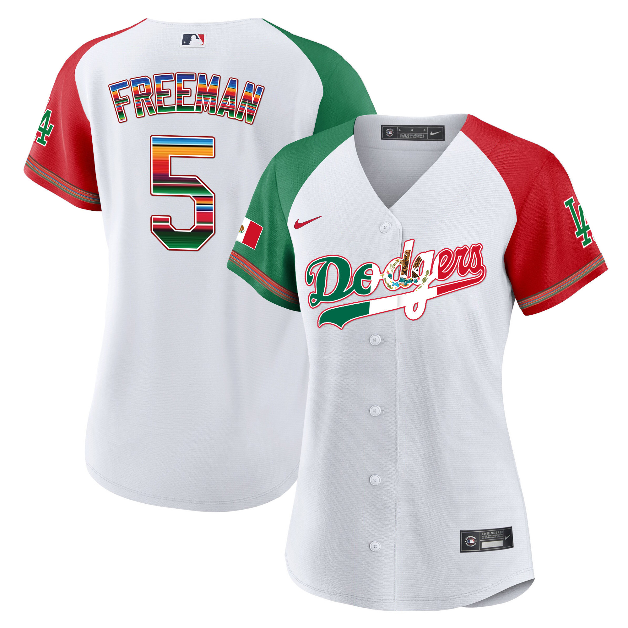 Freddie Freeman Women's Los Angeles Dodgers Mexico Baseball Limited V4 Alternate Jersey - All Stitched