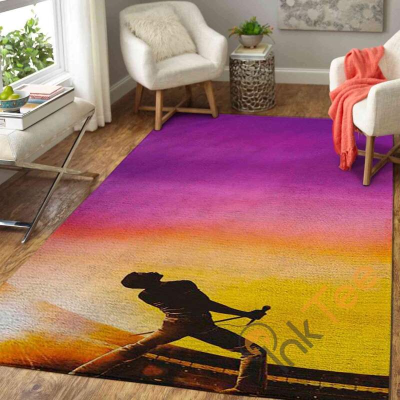Freddie Mercury Bohemian Rhapsody Area Rectangle Rug