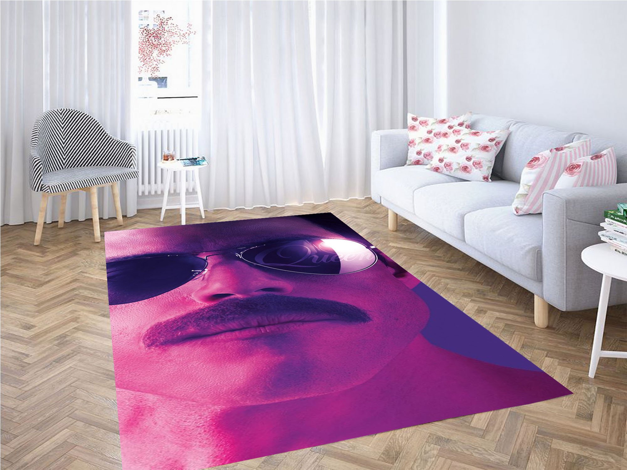 Freddie Mercury Carpet Rectangle Rug