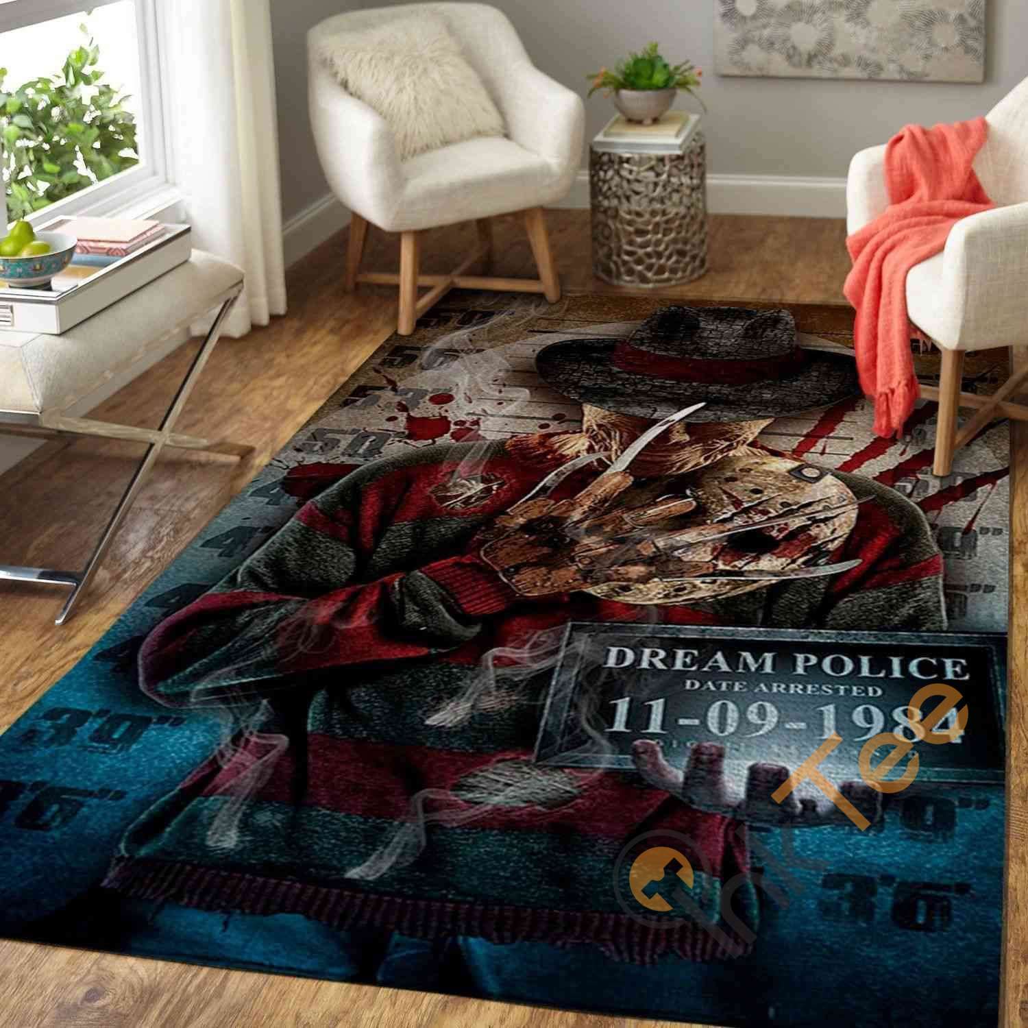 Freddy Grueger The A Nightmare On Elm Street Area Rectangle Rug
