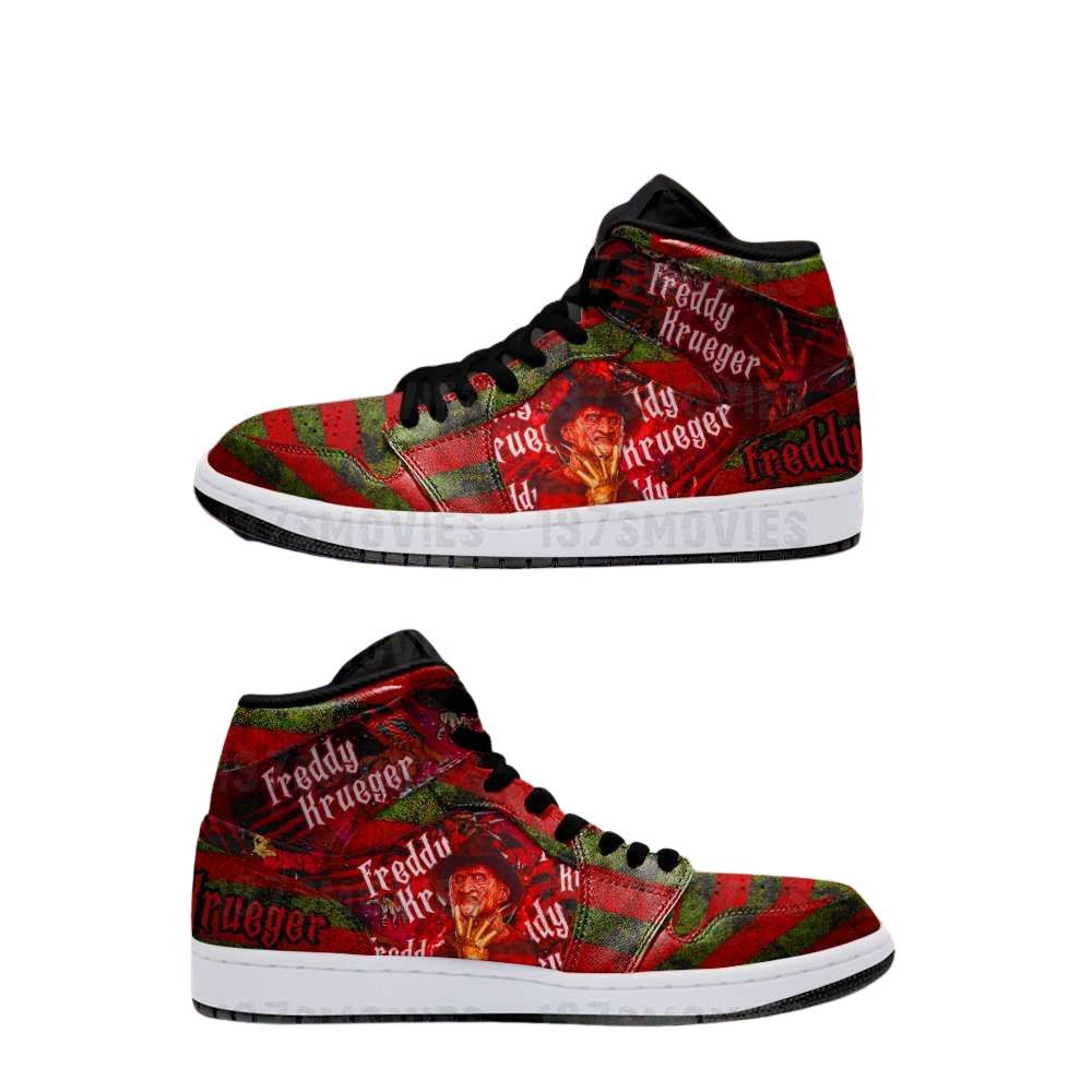 Freddy Krueger A Nightmare On Elm Street JD Sneakers Shoes, Air Jordan Hightop