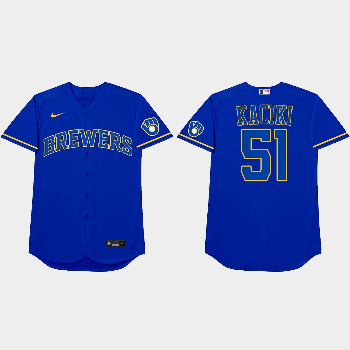 Freddy Peralta Nickname Brewers 2021 Players' Weekend Kaciki Jersey - Royal