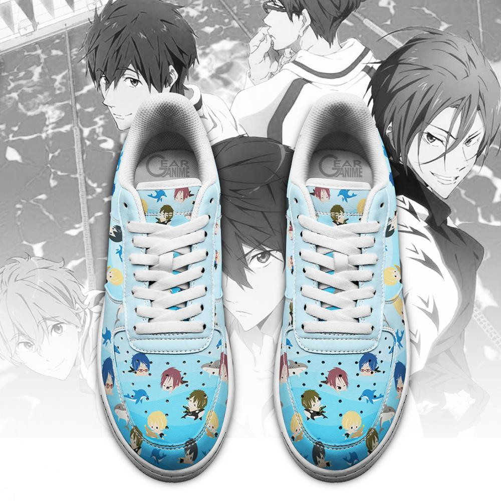 Free Iwatobi Swim Club Chibi Air Sneakers Custom Anime Shoes