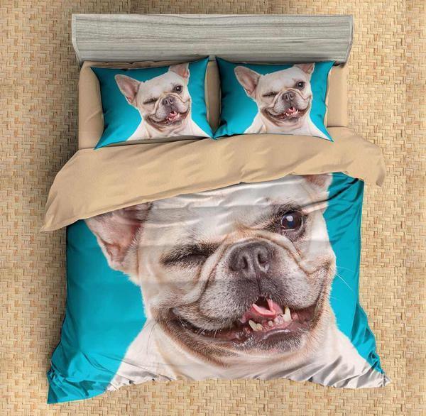 French Bulldog 3D Customized Duvet Cover Bedding Set