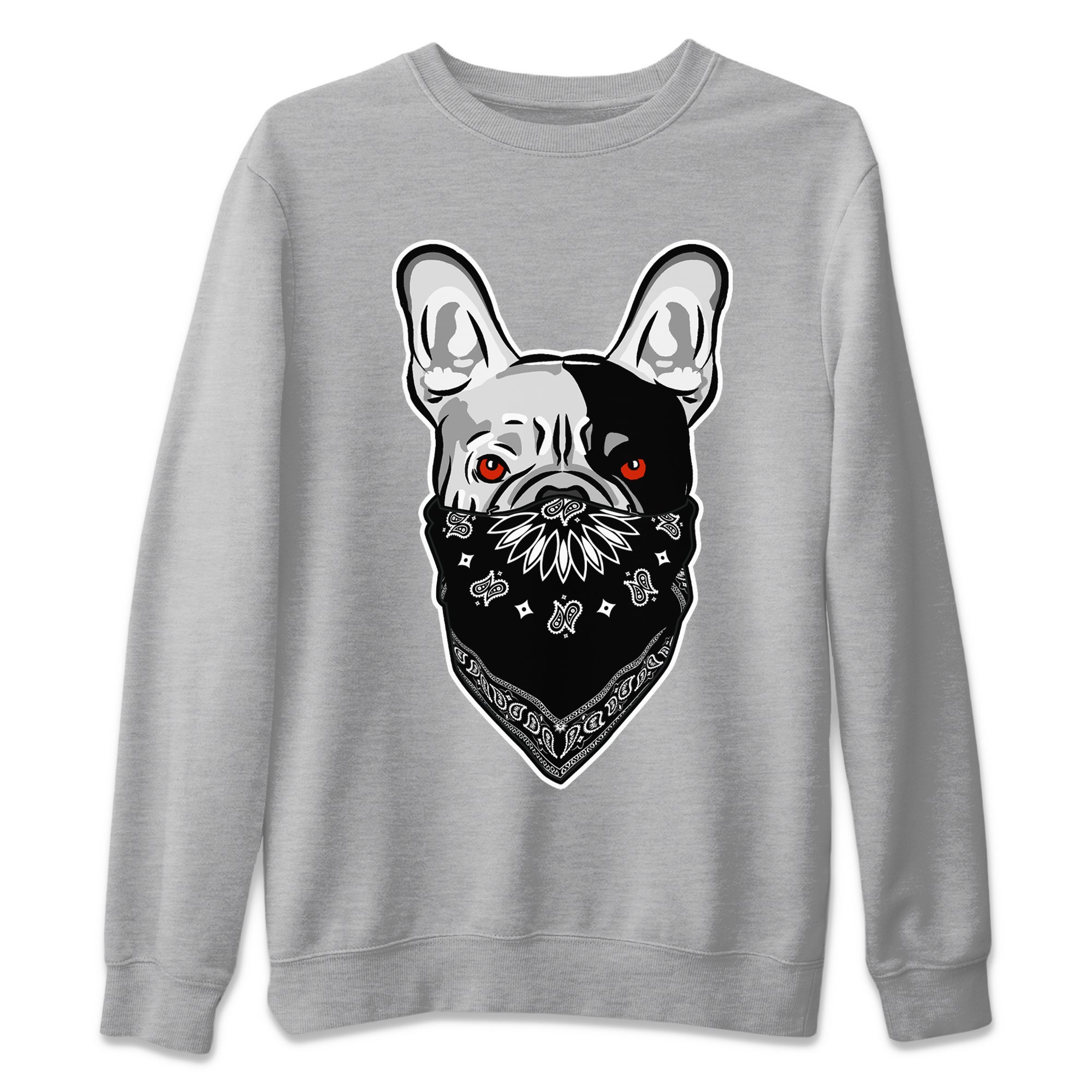 French Bulldog Bandana Unisex Sweater – Air Jordan 13 Black Flint, Sneakers Matching Sweater