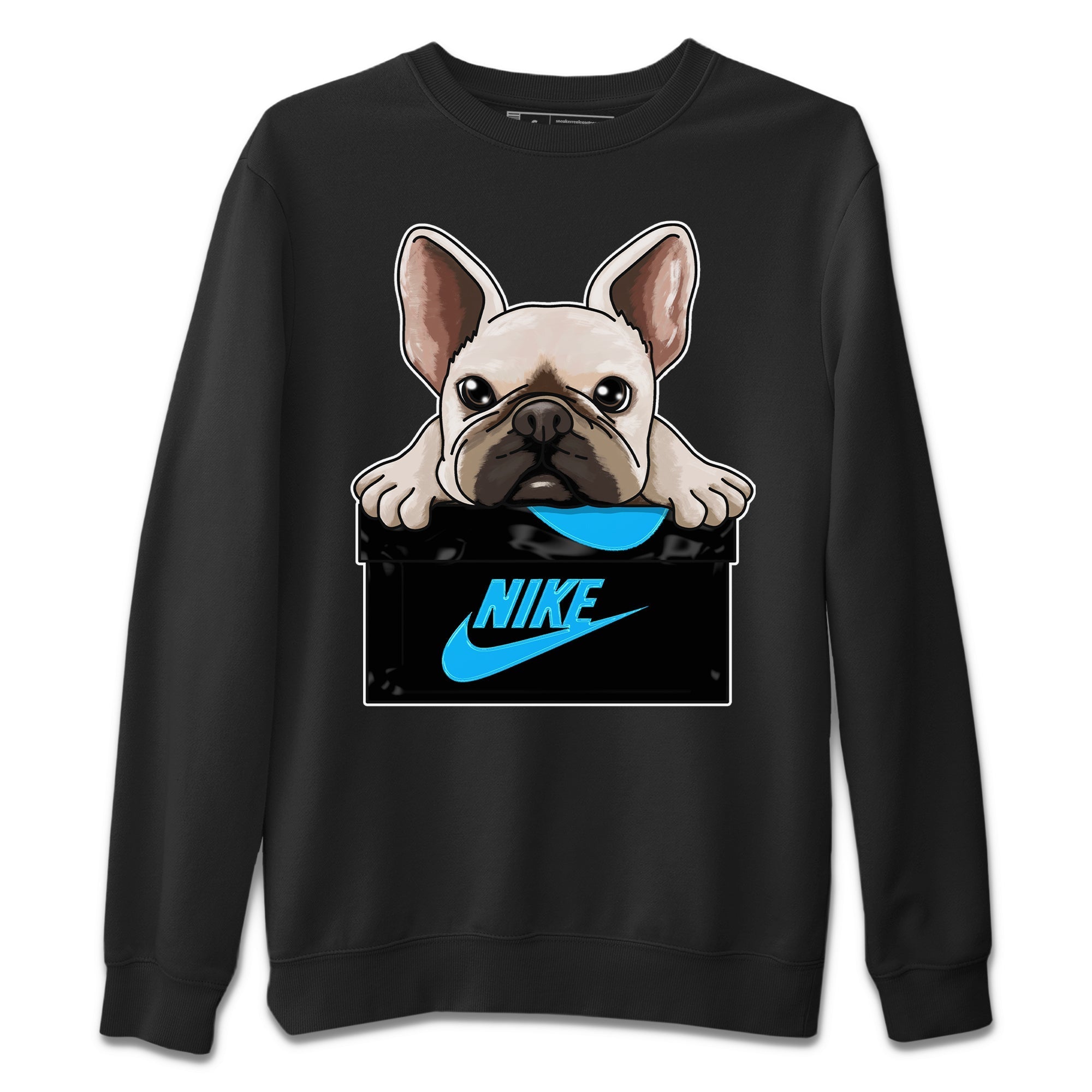 French Bulldog Unisex Sweater – Air Jordan 13 UNC, Sneakers Matching Sweater