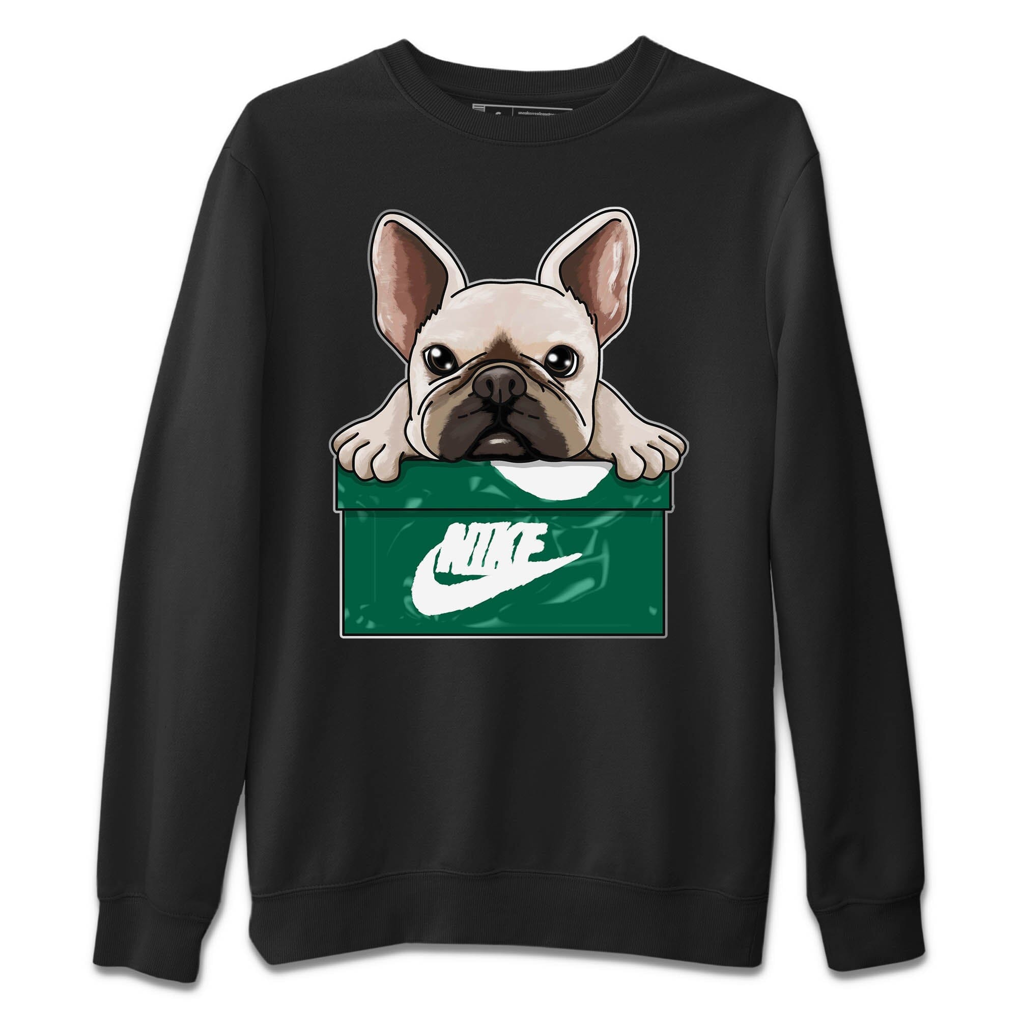 French Bulldog Unisex Sweater – Air Jordan 1 Gorge Green, Sneakers Matching Sweater