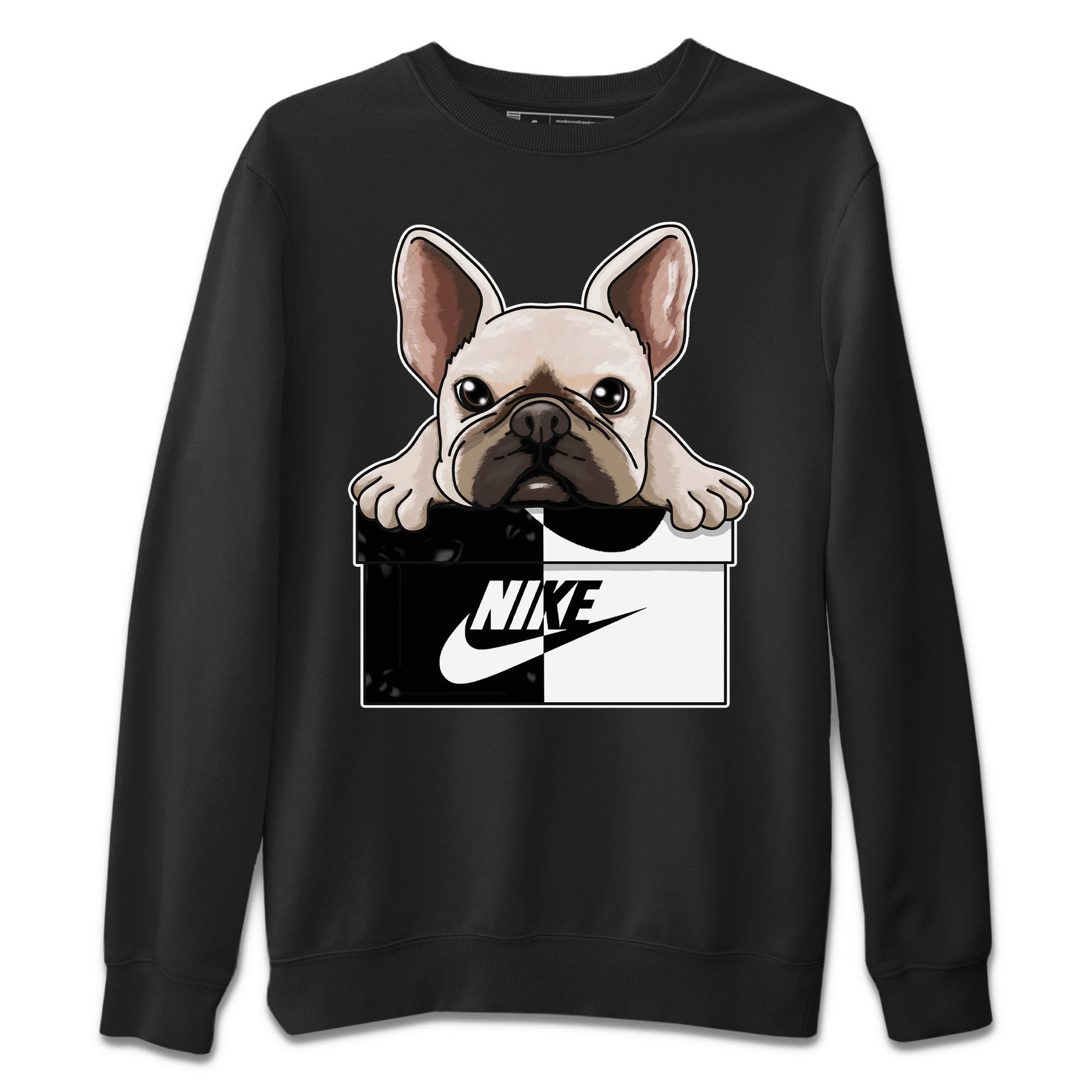 French Bulldog Unisex Sweater – Air Jordan 1 Homage, Sneakers Matching Sweater