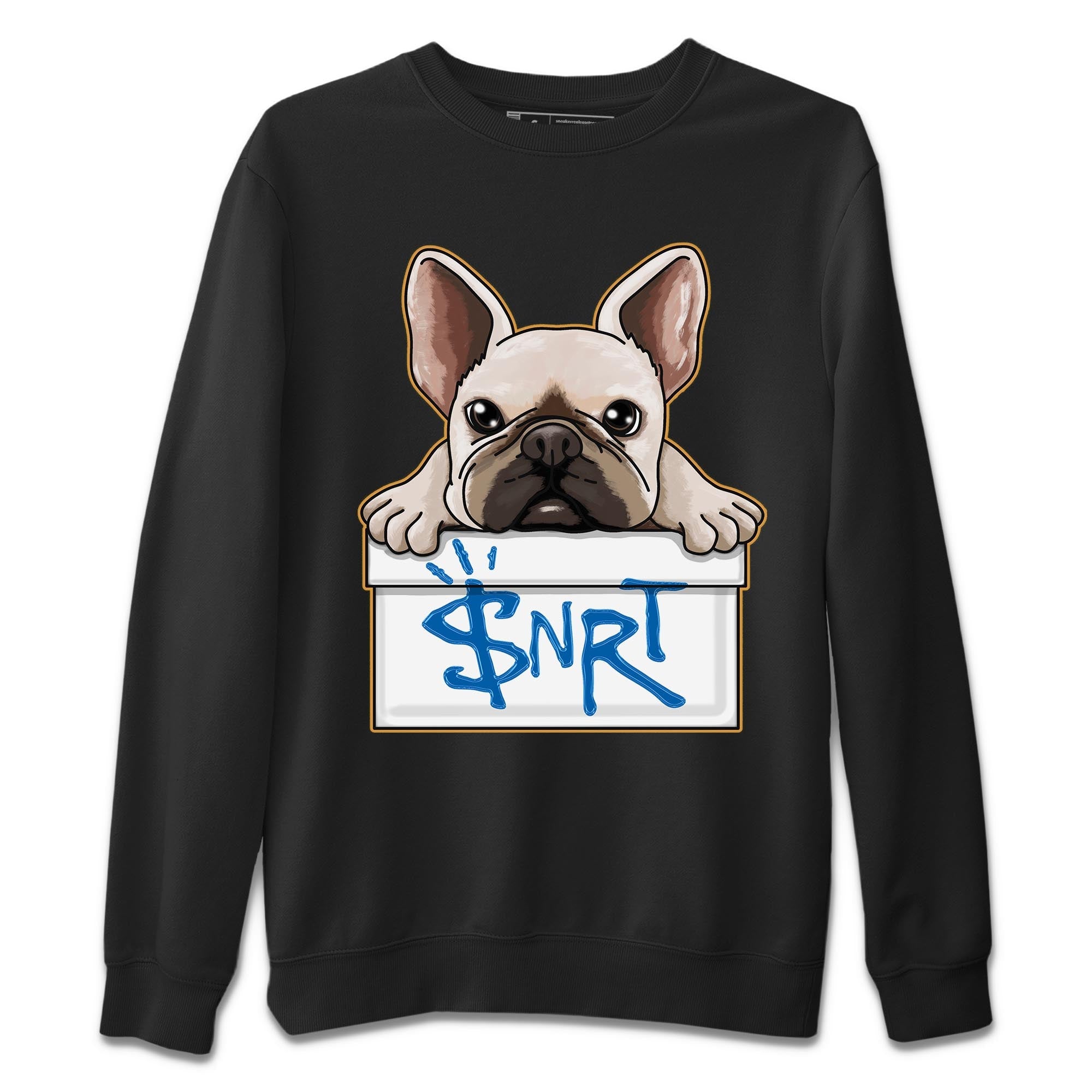 French Bulldog Unisex Sweater – Air Jordan 3 Wizards, Sneakers Matching Sweater