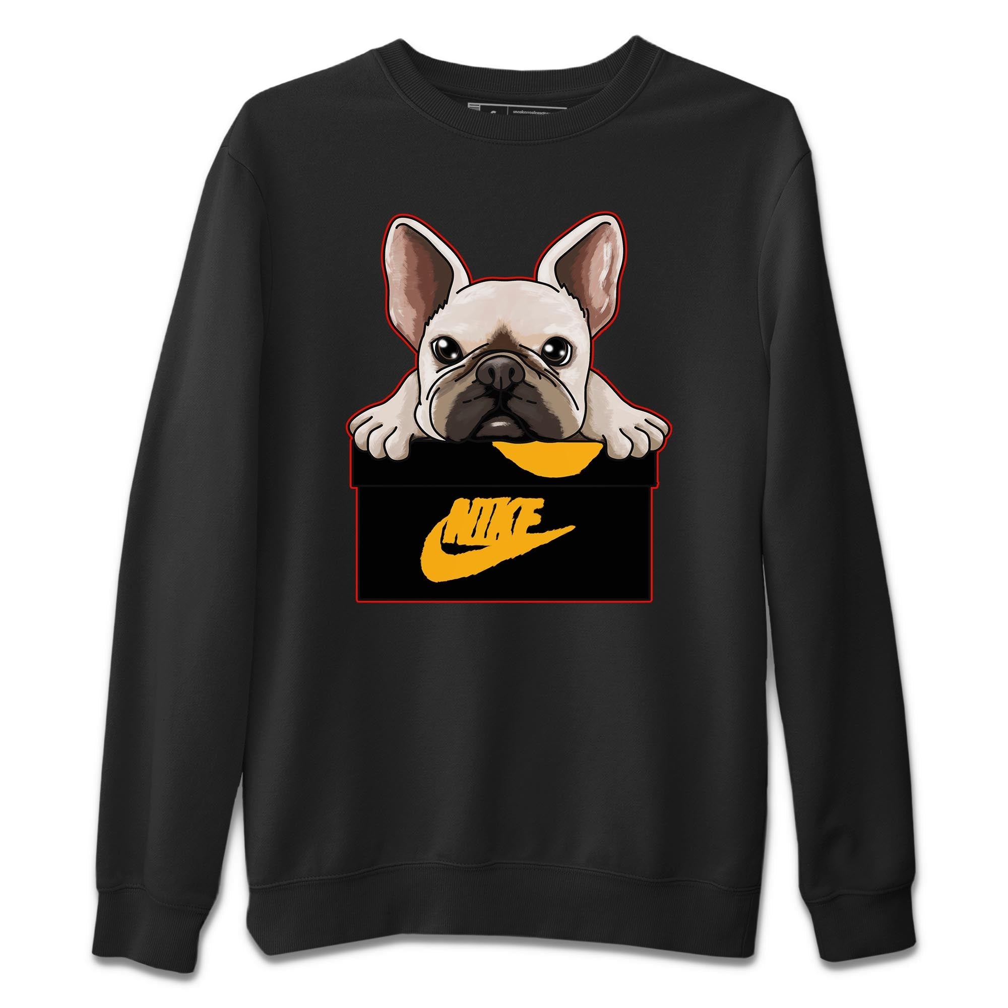 French Bulldog Unisex Sweater – Air Jordan 7 Citrus, Sneakers Matching Sweater