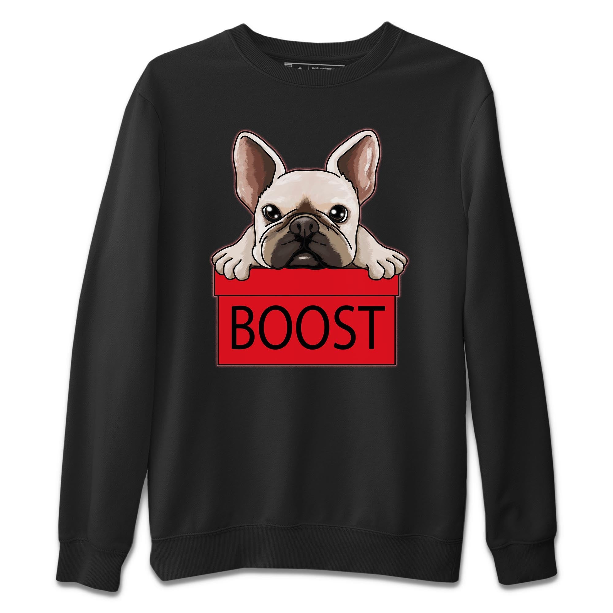 French Bulldog Unisex Sweater – Yeezy 700 Hi-Res Red, Sneakers Matching Sweater