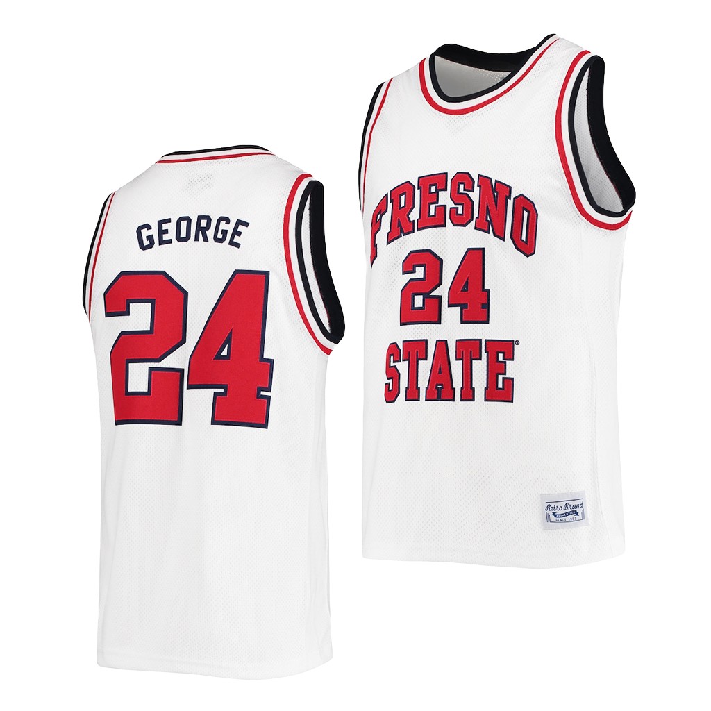 Fresno State Bulldogs Paul George White Commemorative Classic Jersey