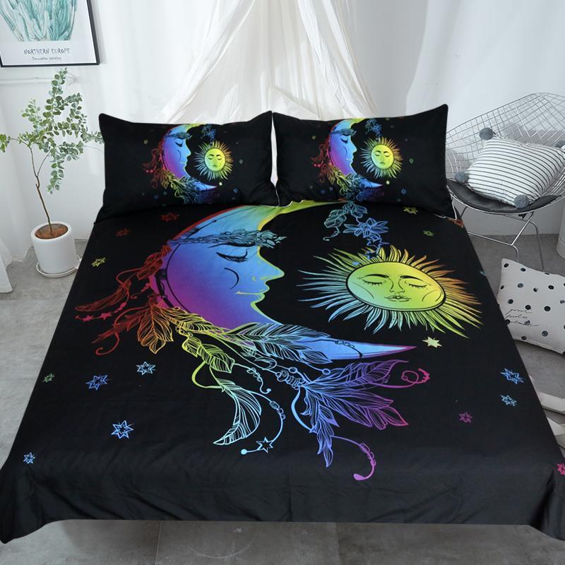 Friends Un Moon Tog Her Art Hop 3D Customized Duvet Cover Bedding Set