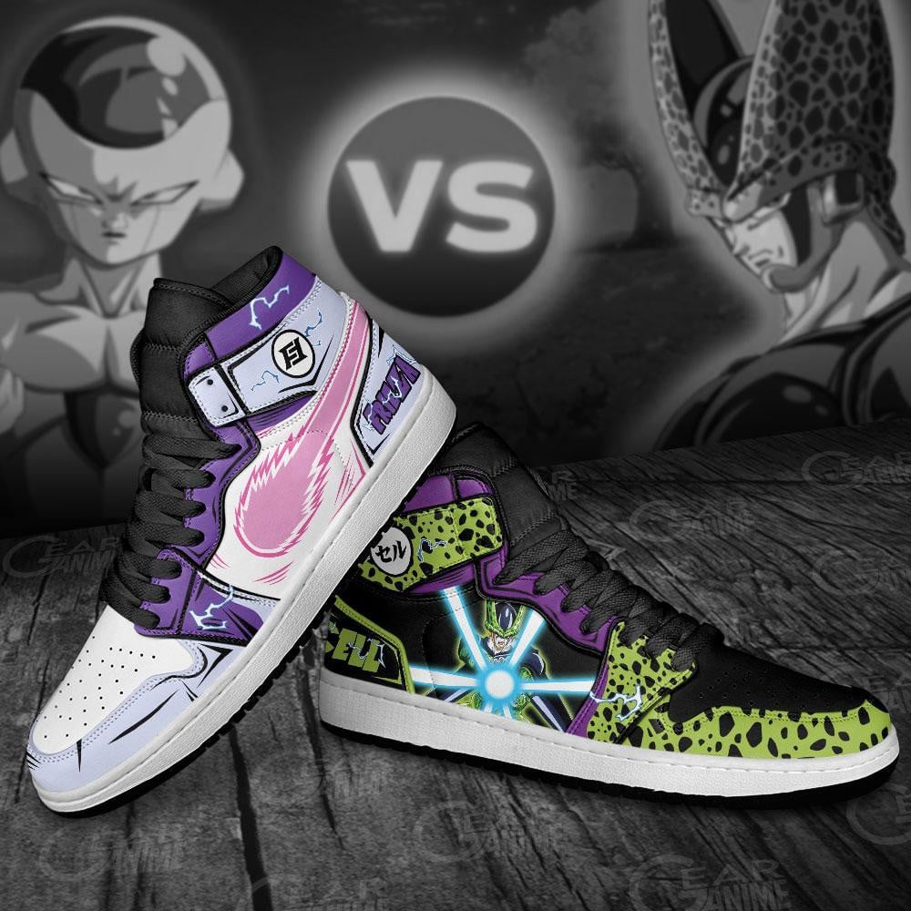 Frieza And Perfect Cell JD1s Sneakers Dragon Ball Anime Shoes, Air Jordan Hightop