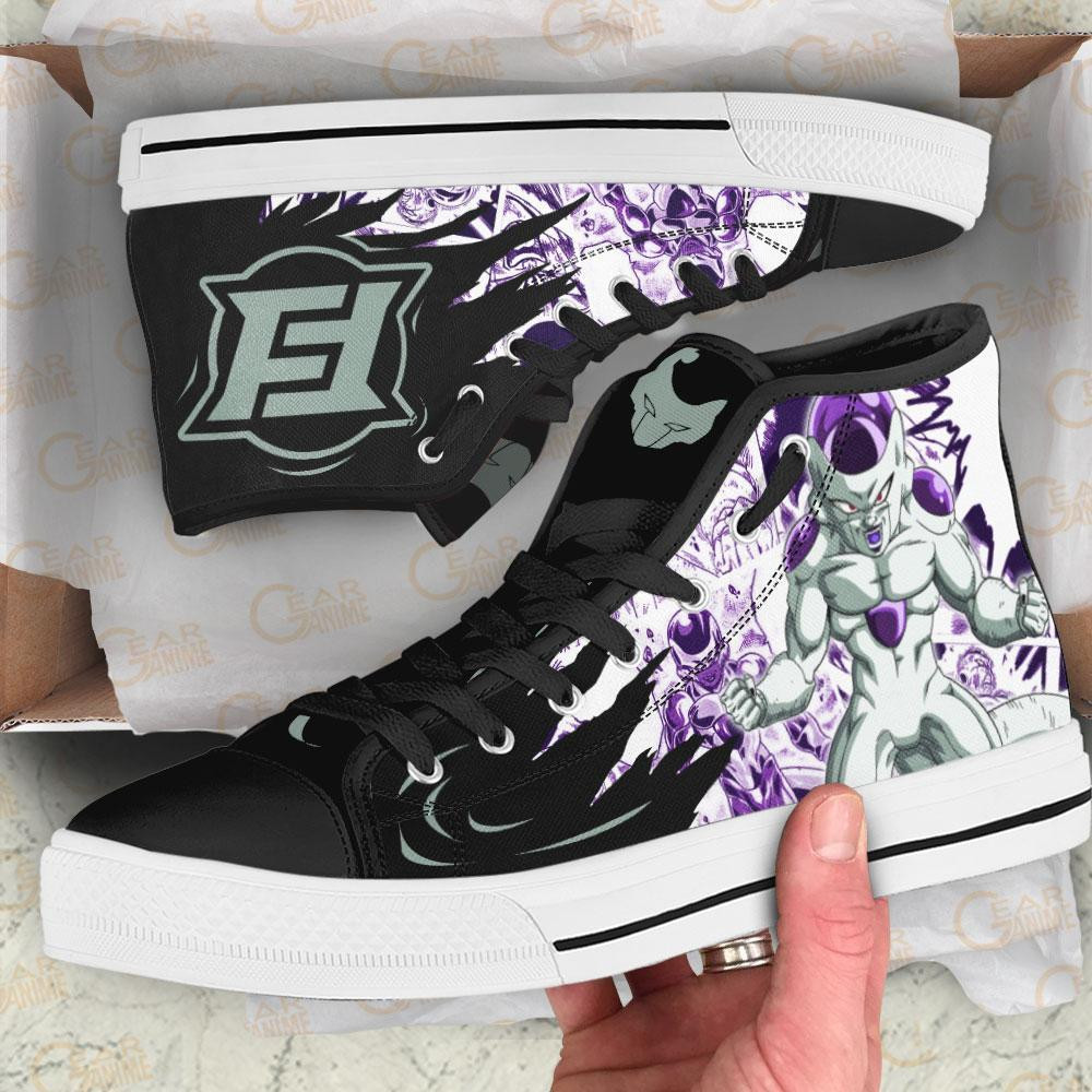 Frieza High Top Shoes Custom Manga Anime Dragon Ball Sneakers