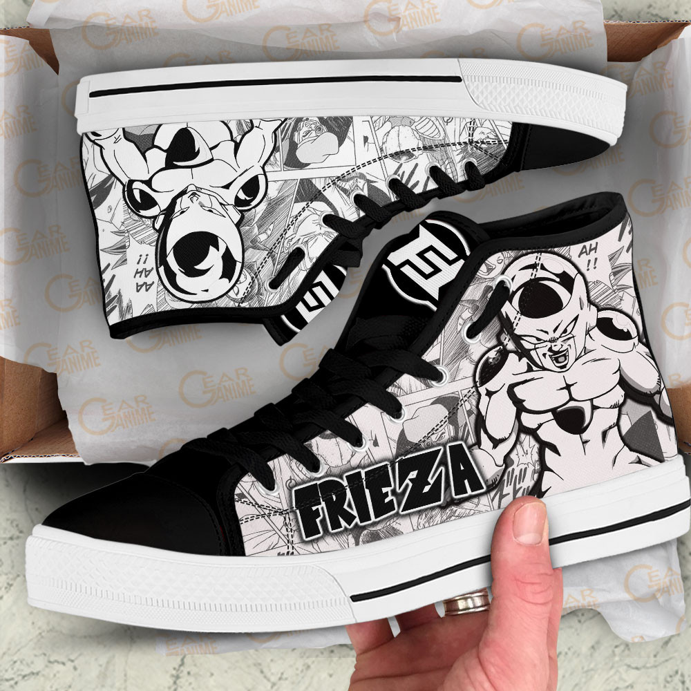 Frieza High Top Shoes Dragon Ball Custom Manga Sneakers
