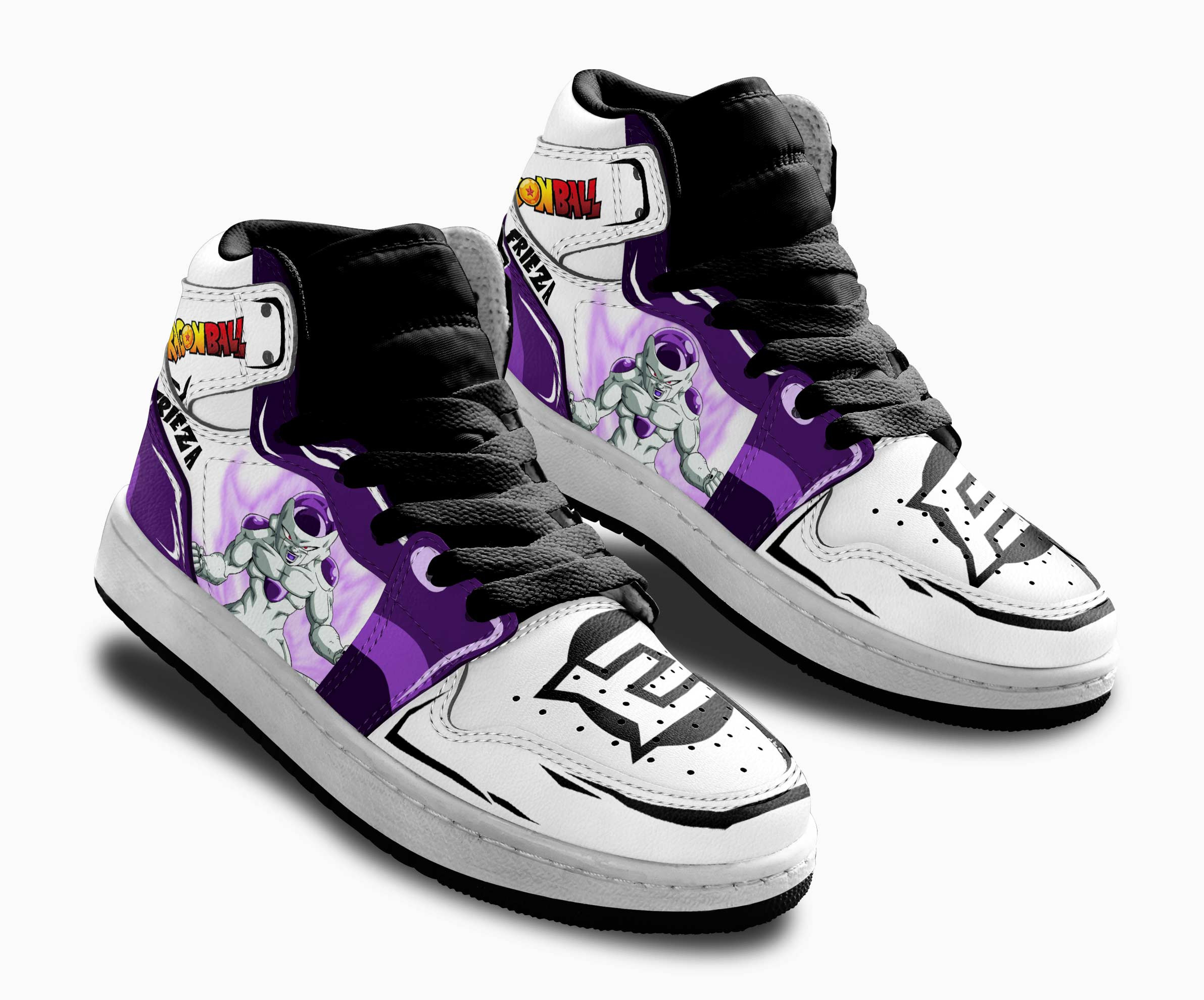 Frieza Kids Sneakers Custom Anime Dragon Ball Shoes For Kids
