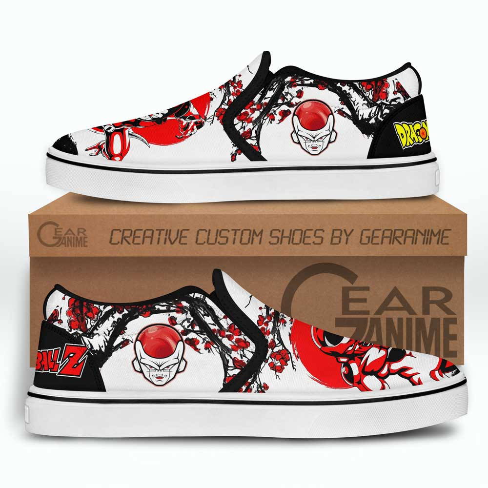 Frieza Slip-On Shoes Canvas Custom Japan Style Anime Dragon Ball Shoes
