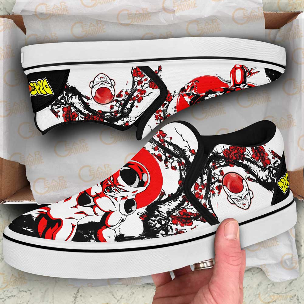 Frieza Slip-On Shoes Canvas Custom Japan Style Anime Dragon Ball Shoes