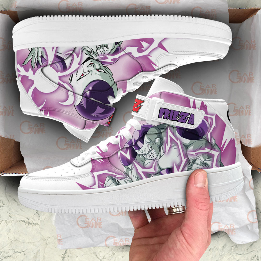 Frieza Sneakers Air Mid Custom Dragon Ball Anime Shoes