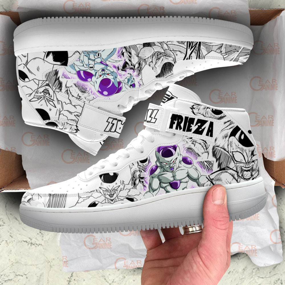 Frieza Sneakers Air Mid Custom Dragon Ball Anime Shoes Mix Manga