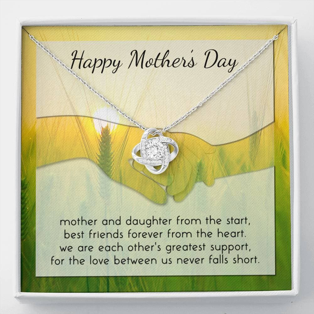 From The Start Mother’s Day Love Knot Necklace (Gift from Daughter)